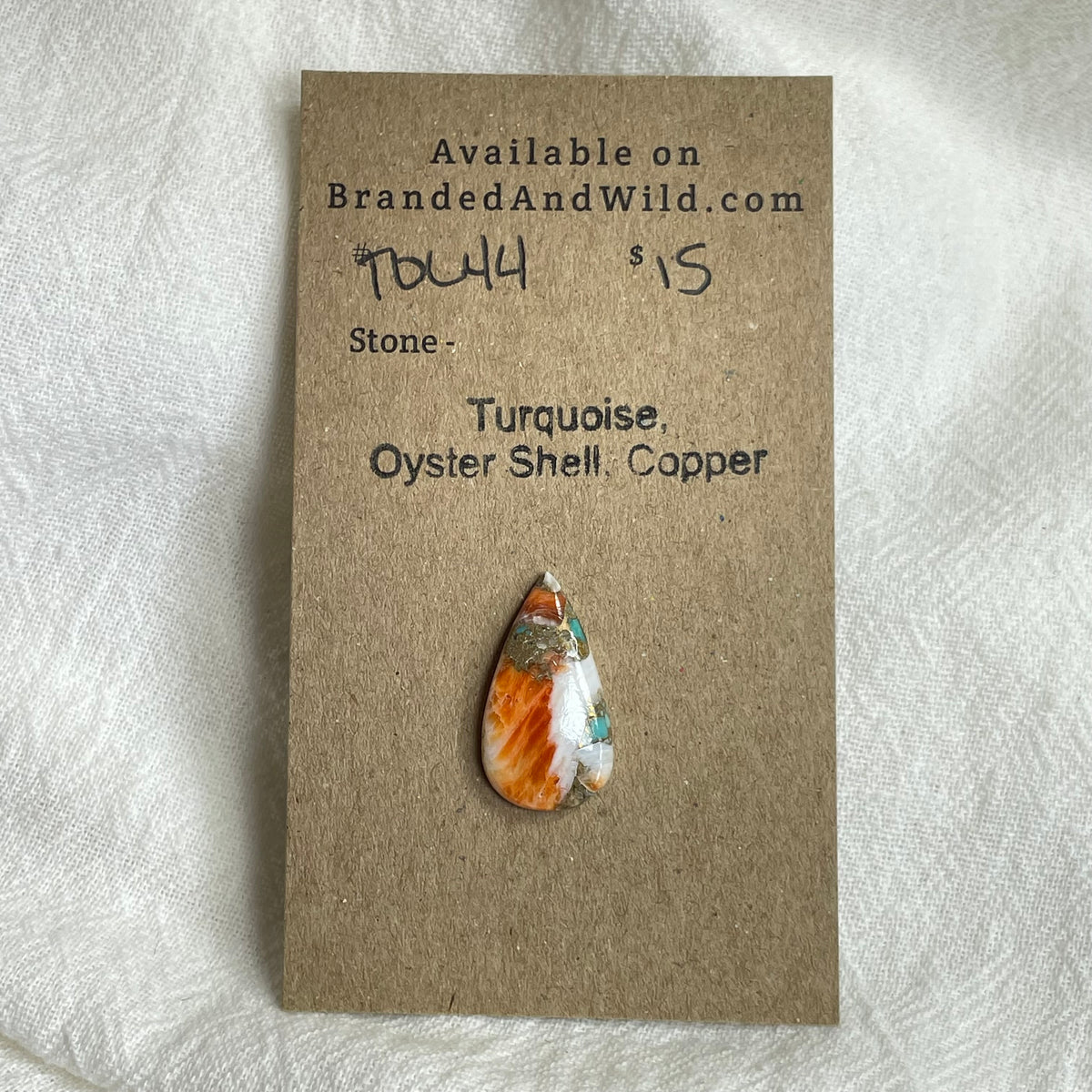 Turquoise, Oyster Shell, Copper Cabochon - TOC44