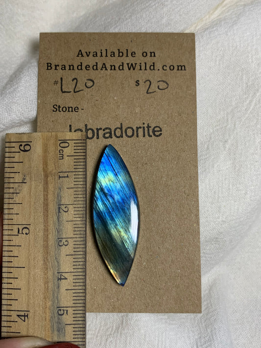 Labradorite Cabochon - L20 C8187968-485C-4167-ACBE-AC4AE6AA4195 Brandedandwild.com