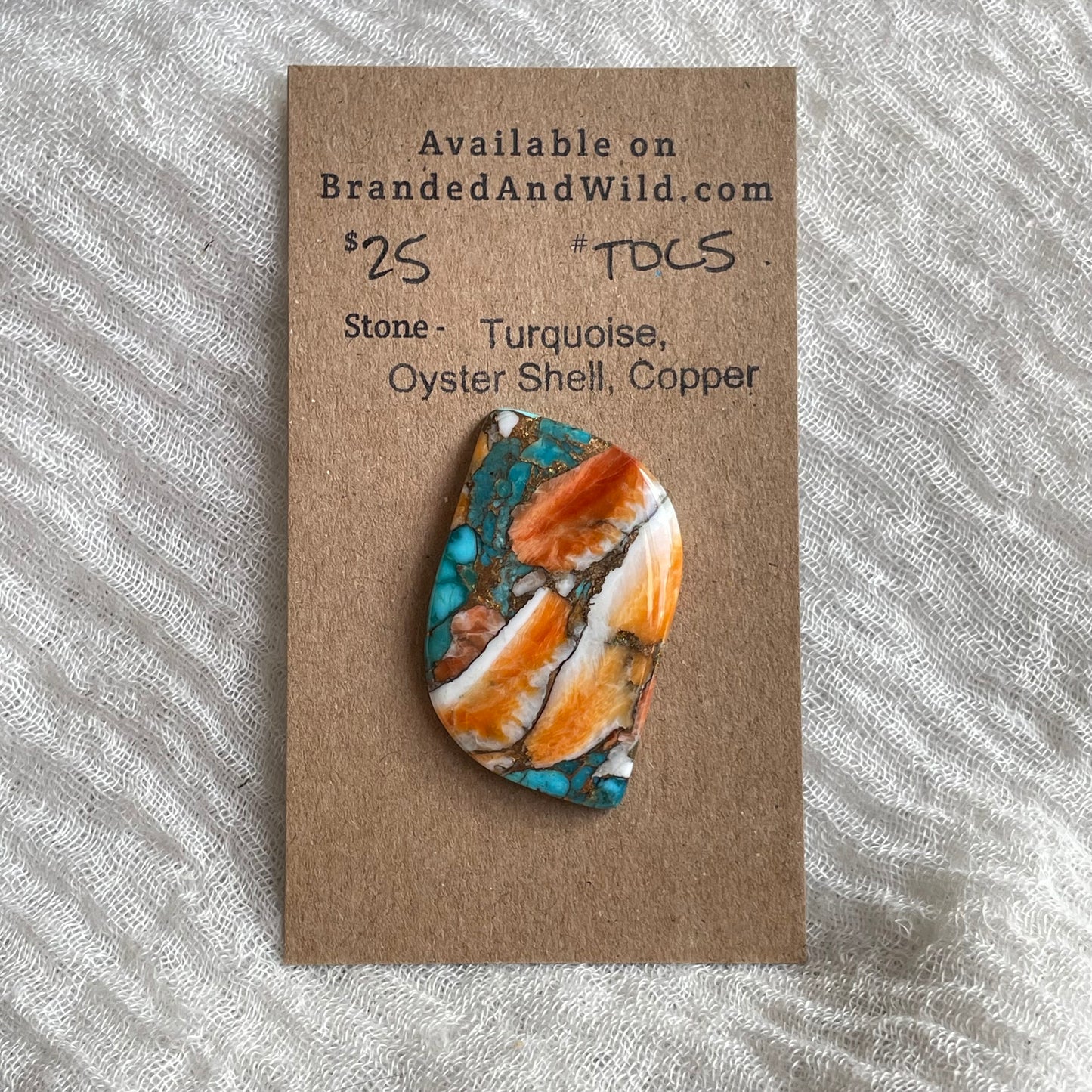 Turquoise, Oystershell, Copper Cabochon - TOC5 C8228AB4-F699-4651-BD1A-692FAFEA402C Brandedandwild.com