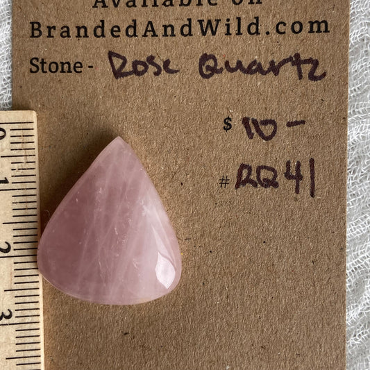 Rose Quartz Cabochon - RQ41