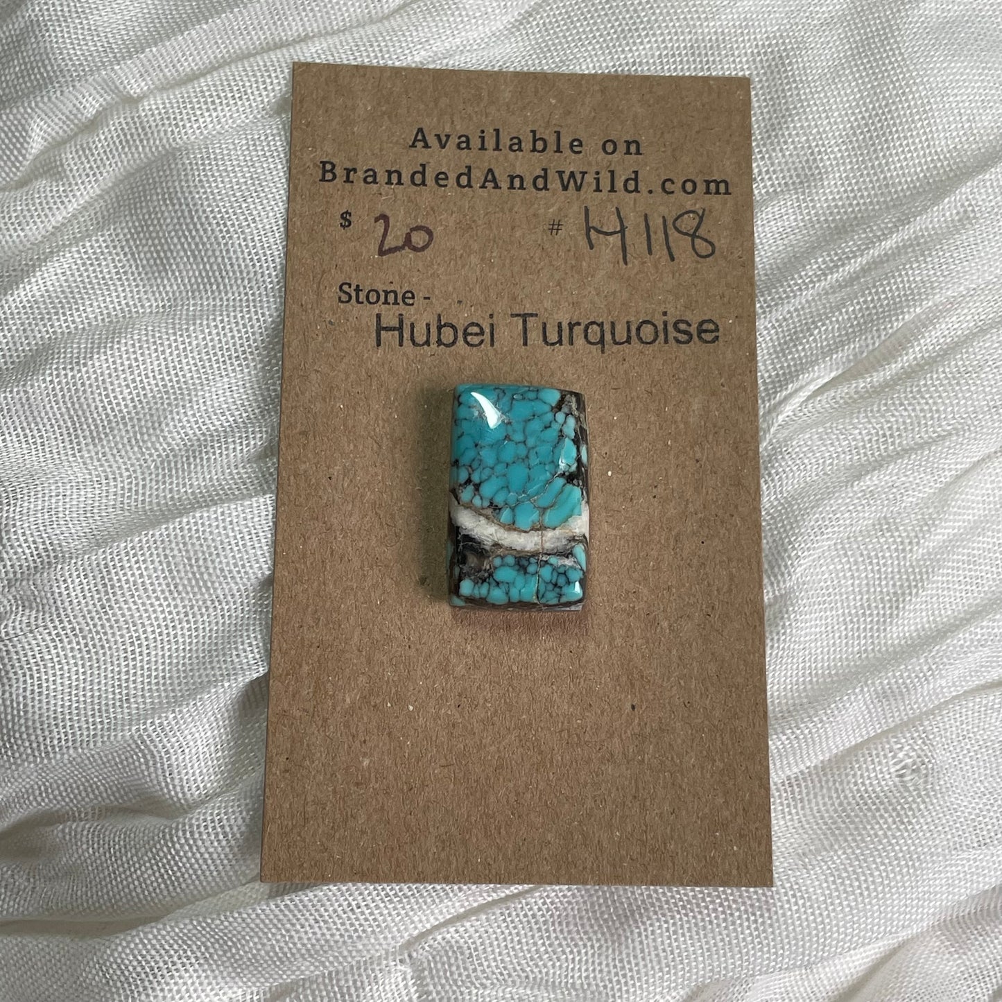 Hubei Turquoise Cabochon - H118 C83A4D17-0664-4EDC-AD54-B4FCA6F4BA65 Brandedandwild.com