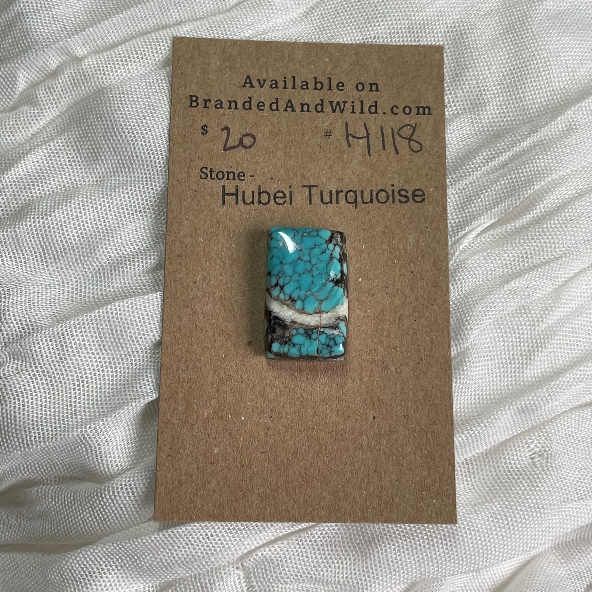 Hubei Turquoise Cabochon - H118 C83A4D17-0664-4EDC-AD54-B4FCA6F4BA65 Brandedandwild.com