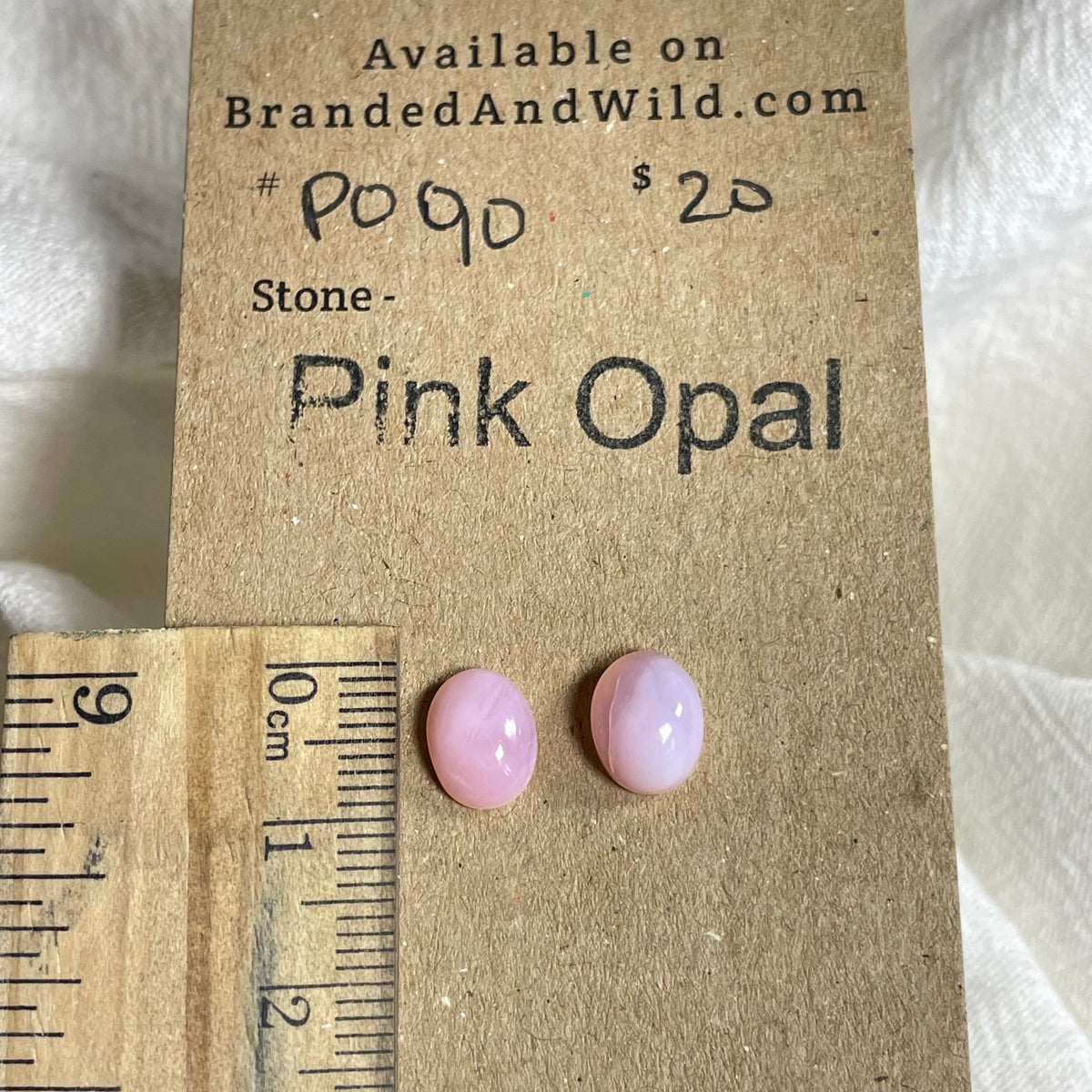 Pink Opal Cabochon - PO90 C85131E2-74E3-4ABC-BE44-AB520014A6C1 Brandedandwild.com