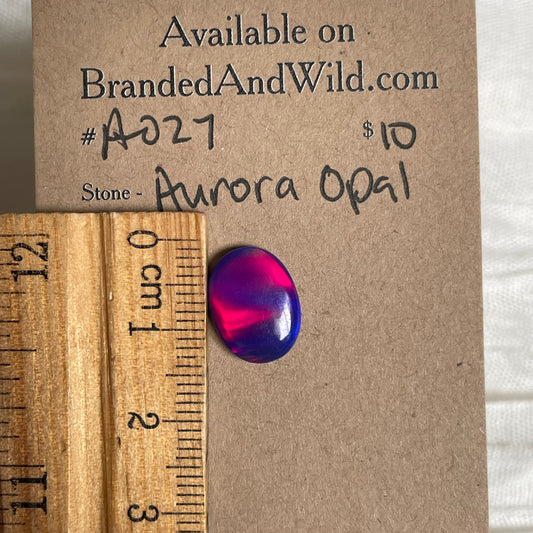 Aurora Opal Cabochon - A027 C8623129-F776-45D2-9D11-FC639CD9CEB4 Brandedandwild.com