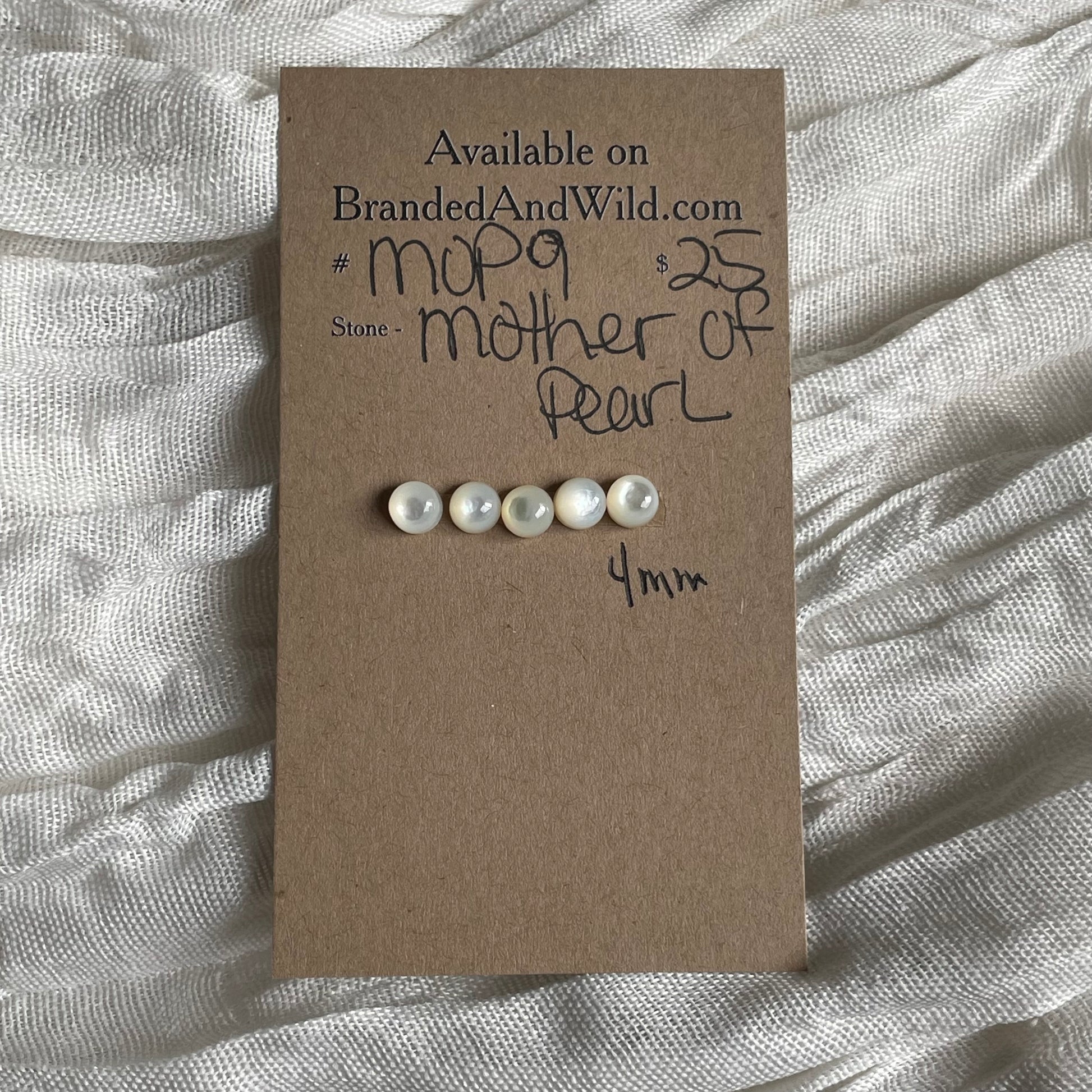 Mother of Pearl Cabochon - MOP9 C863B691-7406-494D-8B15-7CEE47081844 Brandedandwild.com