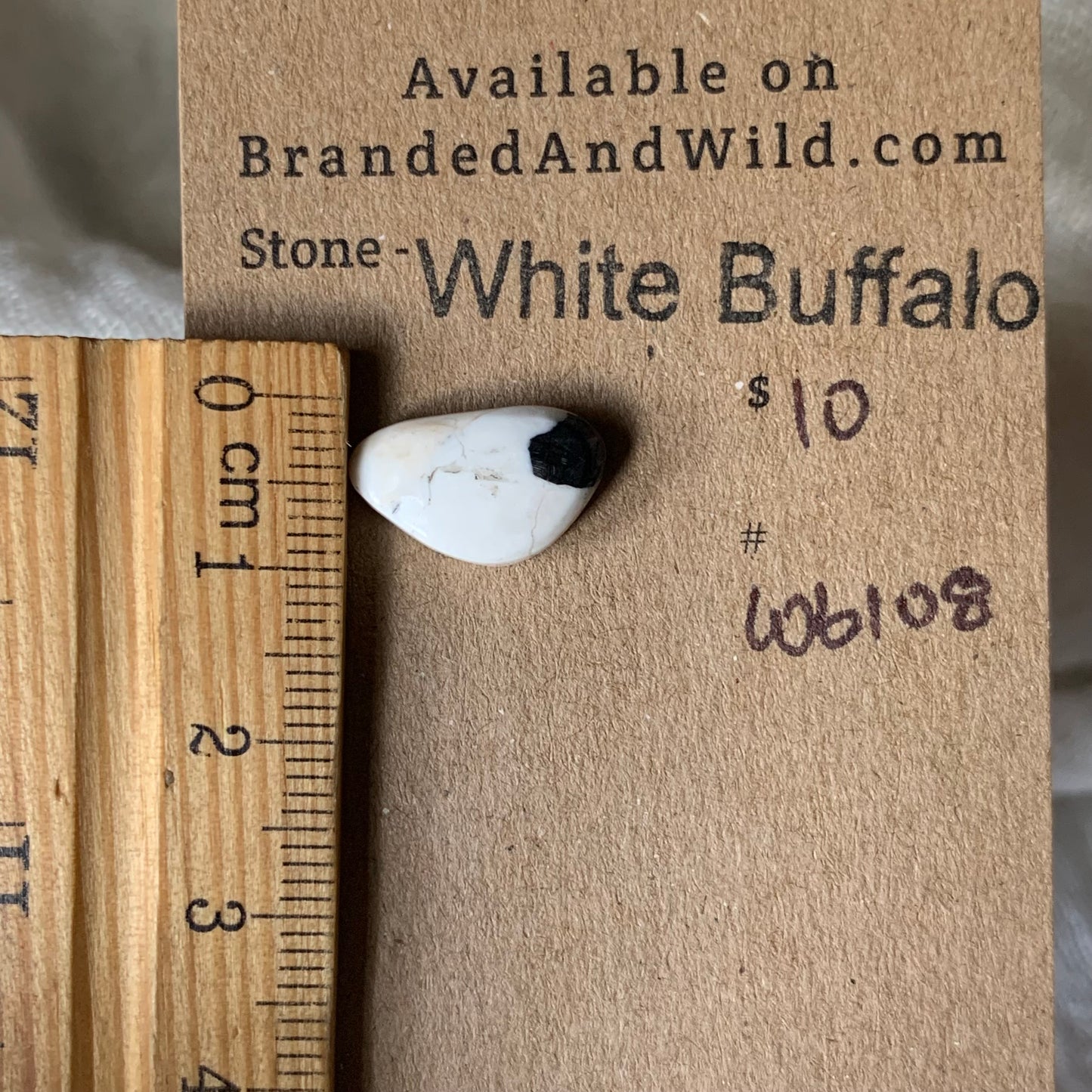 White Buffalo Cabochon - WB108