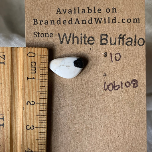 White Buffalo Cabochon - WB108