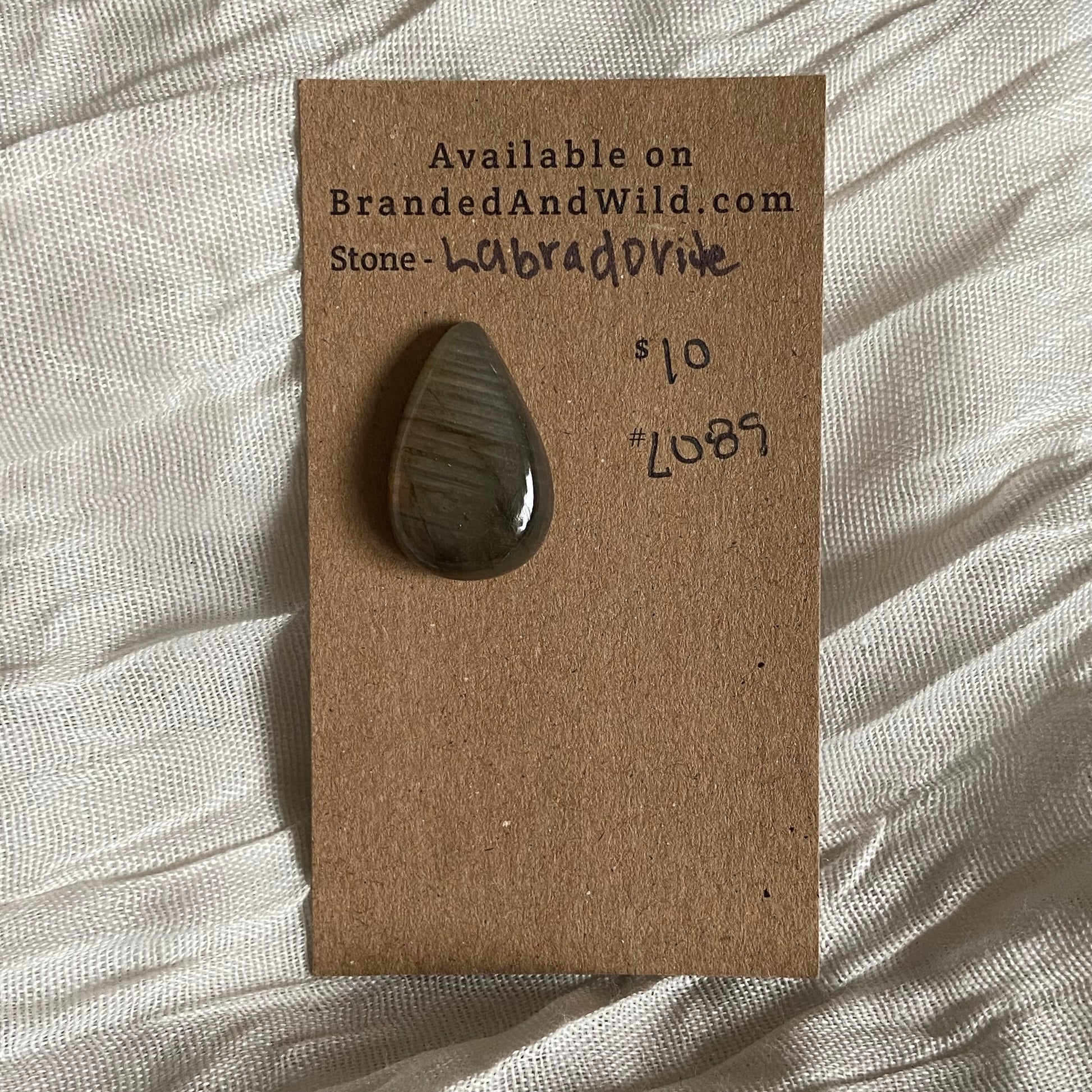 Labradorite Cabochon - L089 C8983CE2-AD87-4E0F-8FB5-6212A880DB1A Brandedandwild.com