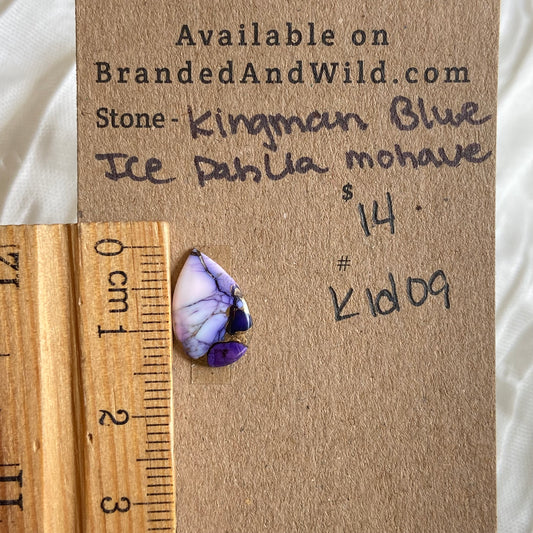 Ice Blue Dahlia Cabochon - KID09 C8A25314-E00F-4208-91DF-6FEE14BC9368 Brandedandwild.com