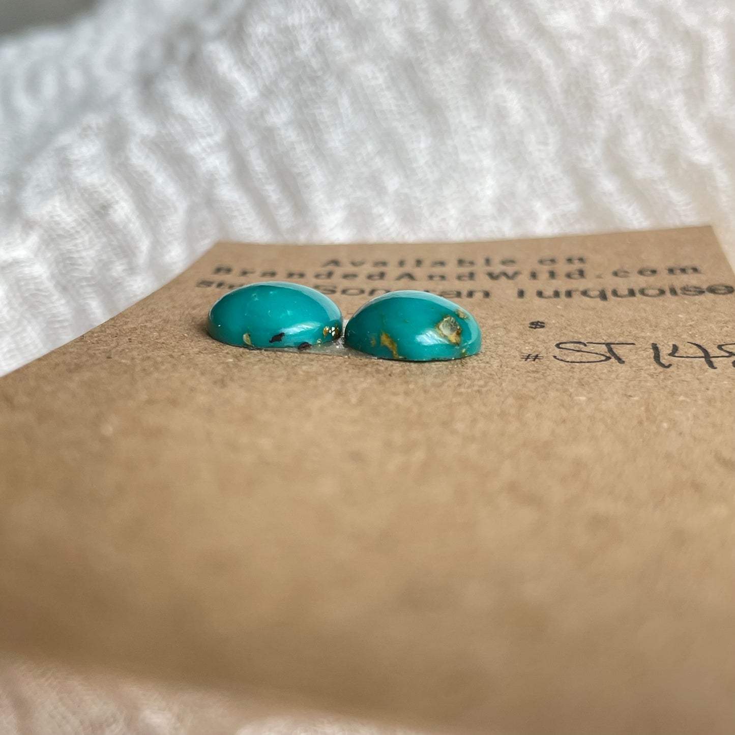 Sonoran Turquoise Cabochon - ST148 C8A7451A-4277-41ED-AAE9-78FD832D3640 Brandedandwild.com