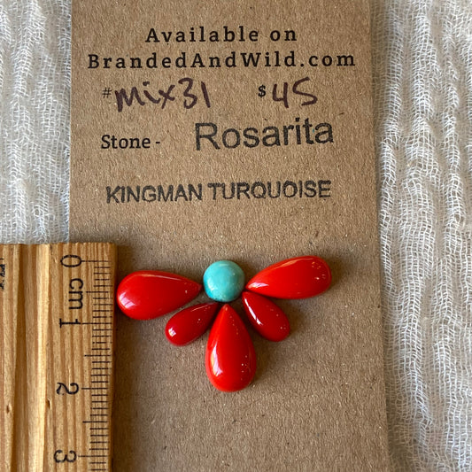 Rosarita / Kingman Cabochon - MIX31