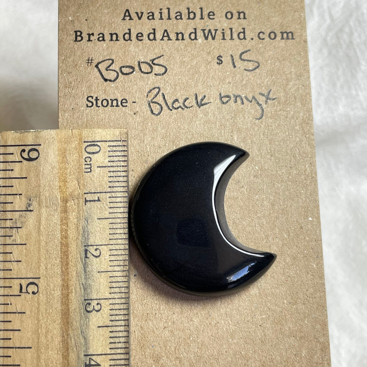 Black Onyx - Cabochon - B005 C8DAB412-2D21-4B5E-9A19-FB1A9285DFE2 Brandedandwild.com