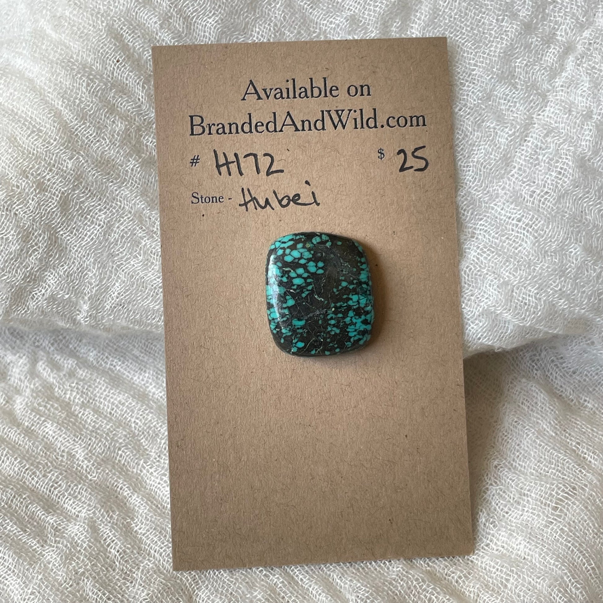 Hubei Turquoise Cabochon - H172 C90B14E8-210E-4380-BC0B-CEB2CC64B4A4 Brandedandwild.com