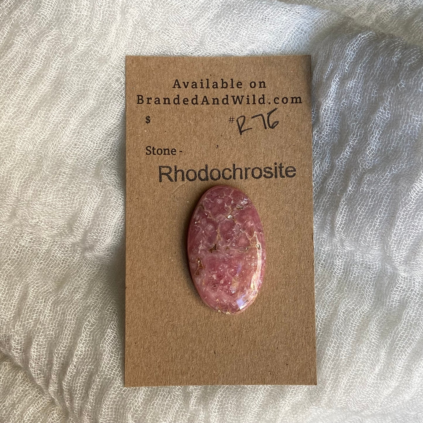 Rhodochrosite Cabochon - R76