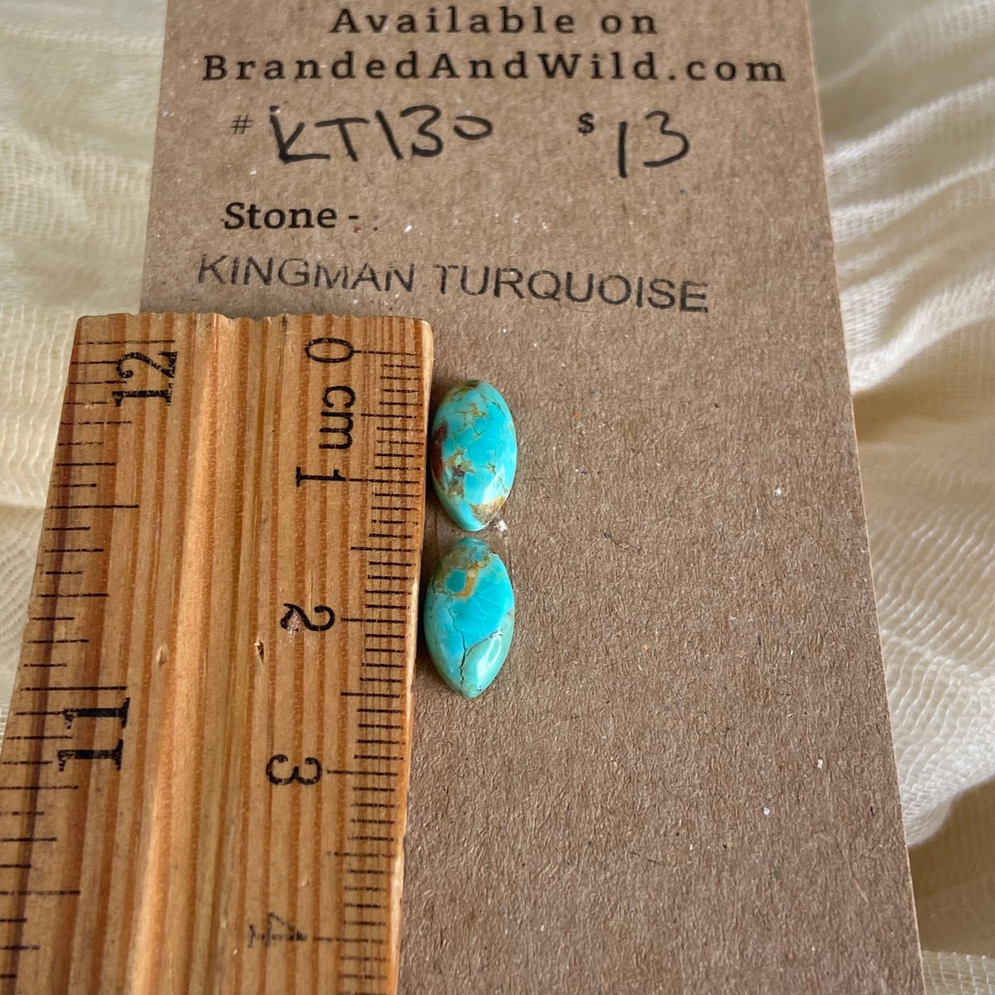 Kingman Turquoise Cabochon - KT130 C91F13E1-F6EE-4FA8-8B6E-45B5875CF630 Brandedandwild.com