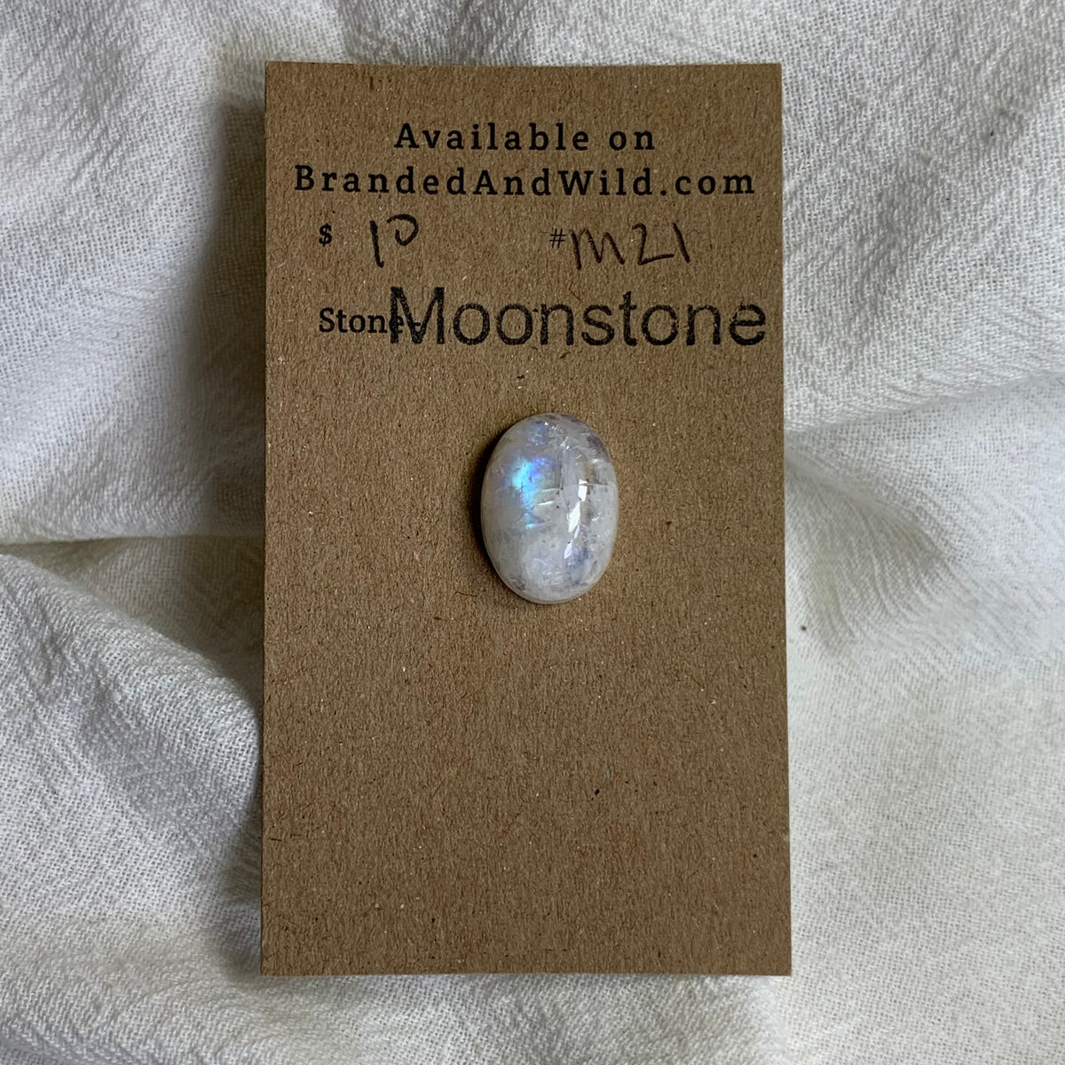 Moonstone Cabochon - MS21 C93AF288-3F14-4A4E-8288-62D7C691E29A Brandedandwild.com
