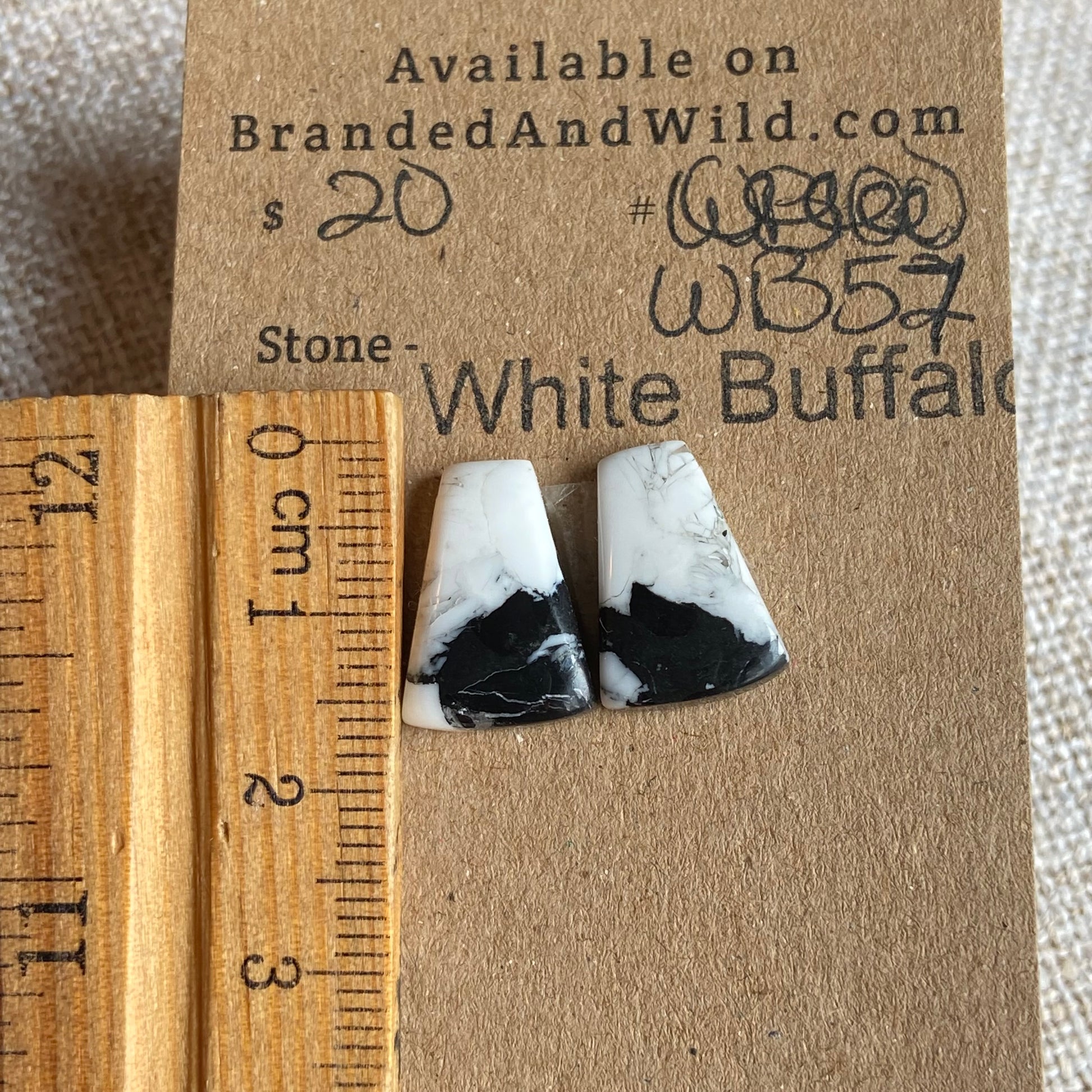 White Buffalo Cabochon - WB57 C93E4743-8325-4E83-BE5E-558FA76627C9 Brandedandwild.com