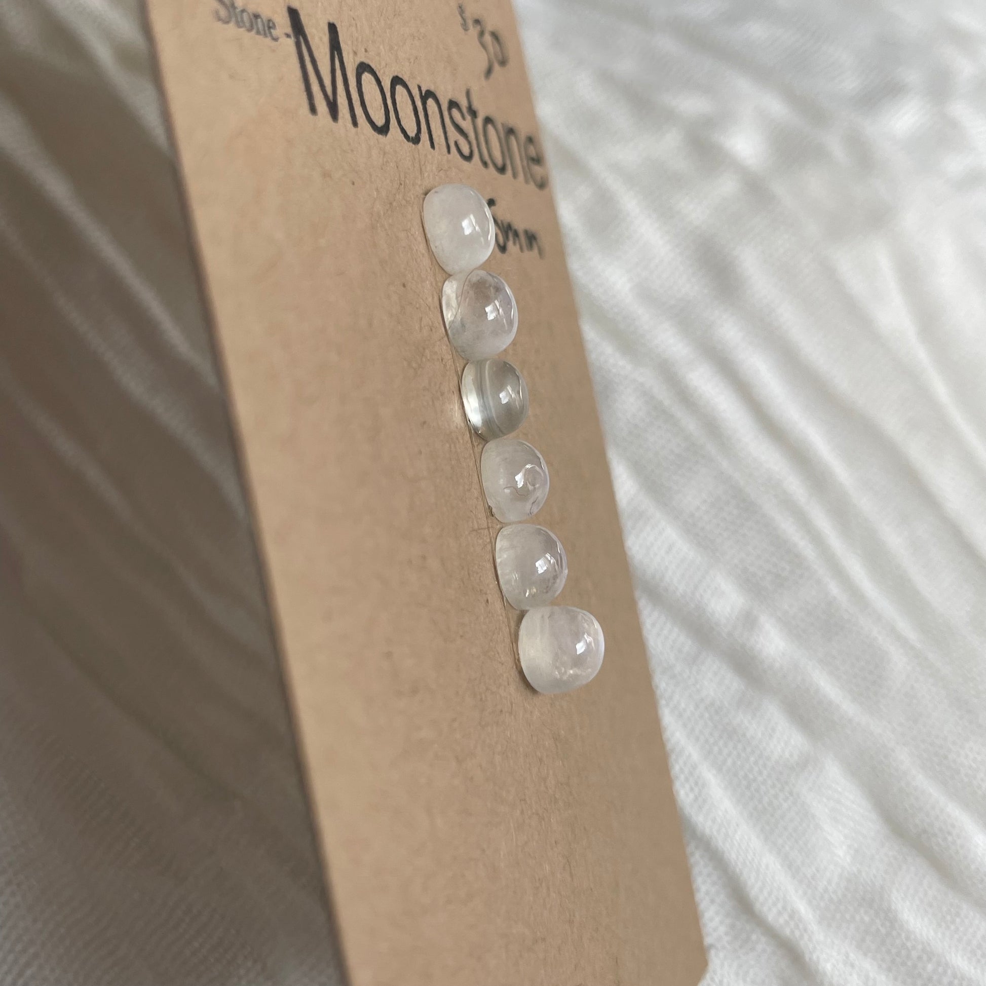 Peach Moonstone Cabochon - MS06 C9499133-B788-40E8-BCAE-B61346BC830B Brandedandwild.com