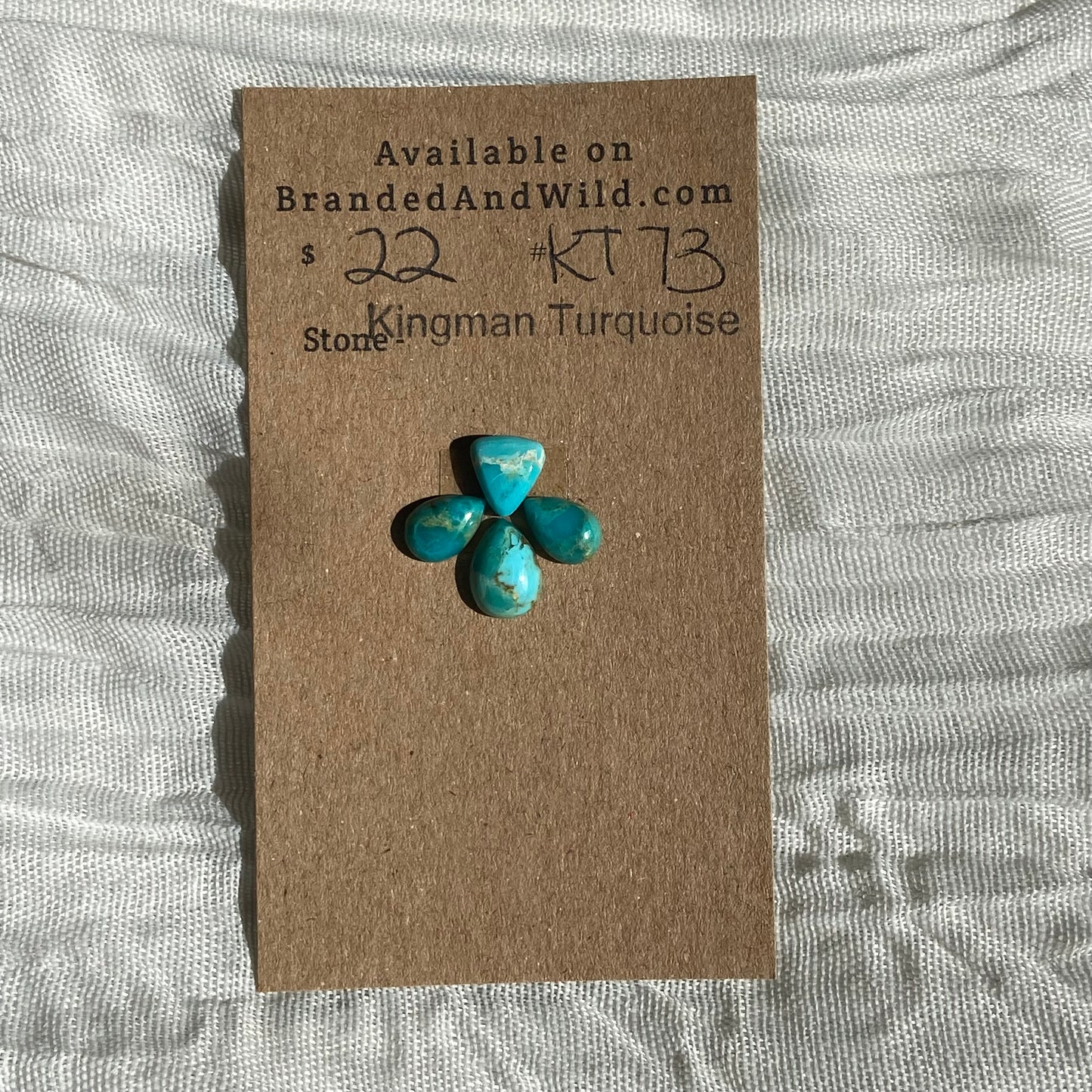 Kingman Turquoise Cabochon - KT73 C95110AF-BBB6-41F3-99FD-E02E527A6102 Brandedandwild.com