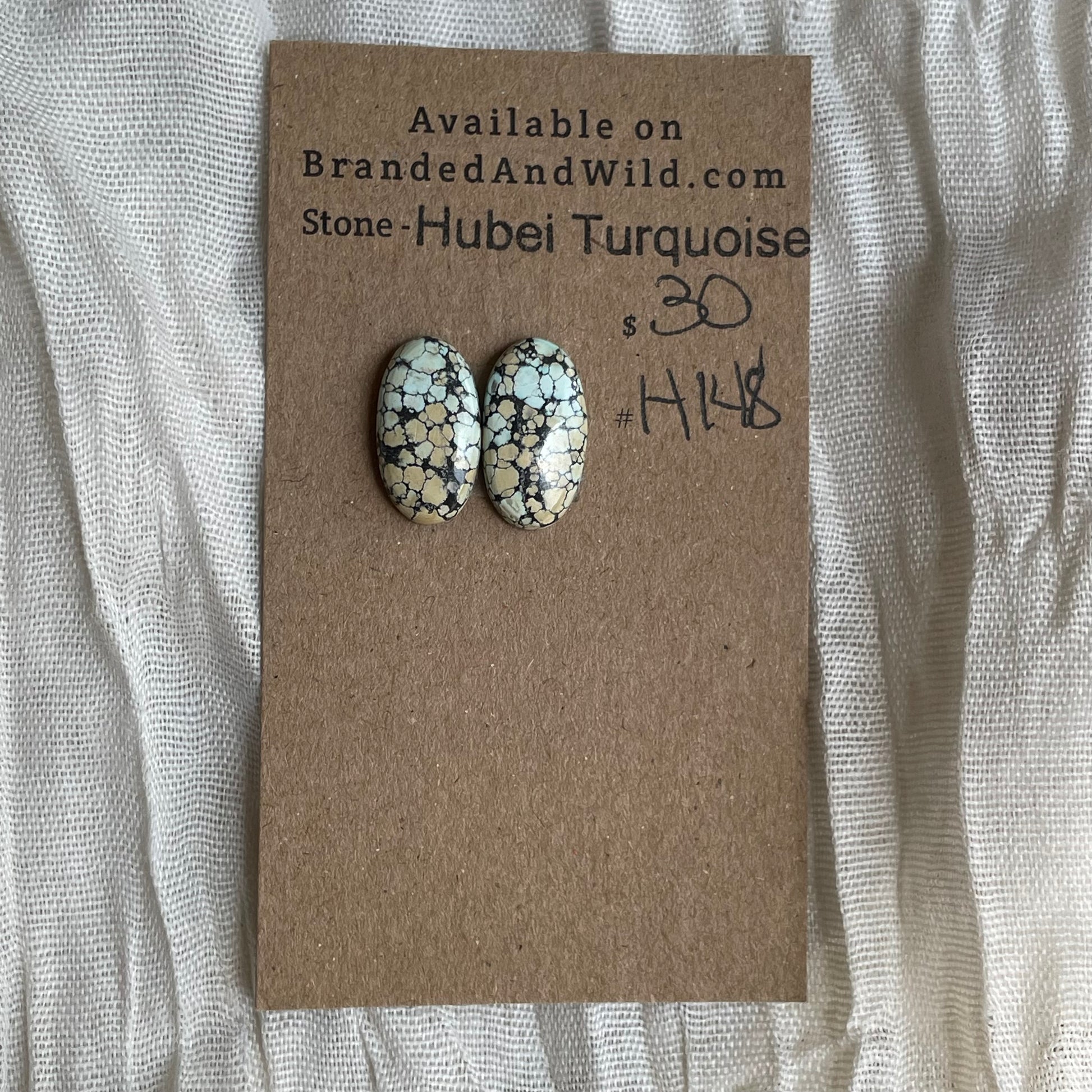 Hubei Turquoise Cabochon - H148 C954E4C5-737E-4BE6-B1E7-395BCA9CCE73 Brandedandwild.com