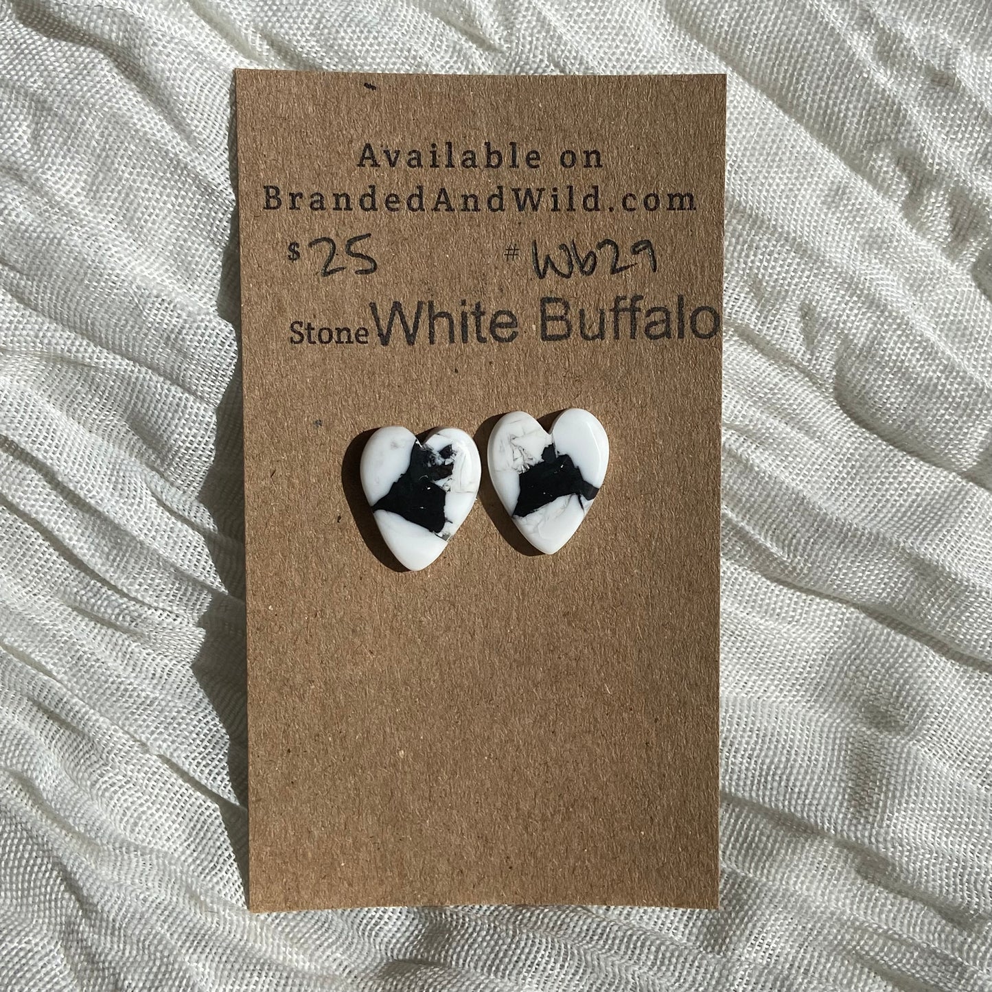 White Buffalo Cabochon - WB29 C95A9B80-DF75-48D0-B084-5ADBFD64819B Brandedandwild.com