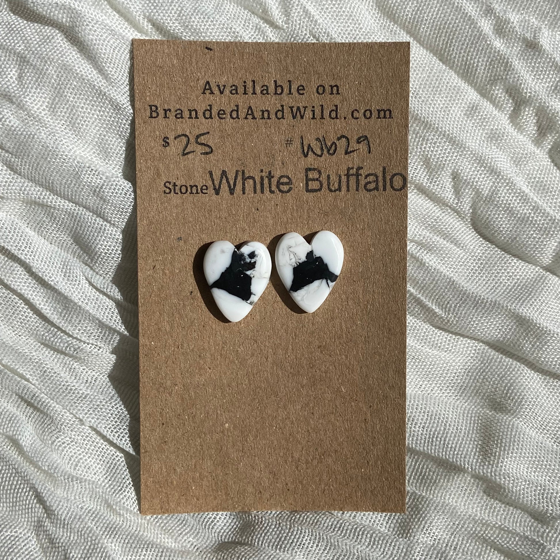White Buffalo Cabochon - WB29 C95A9B80-DF75-48D0-B084-5ADBFD64819B Brandedandwild.com