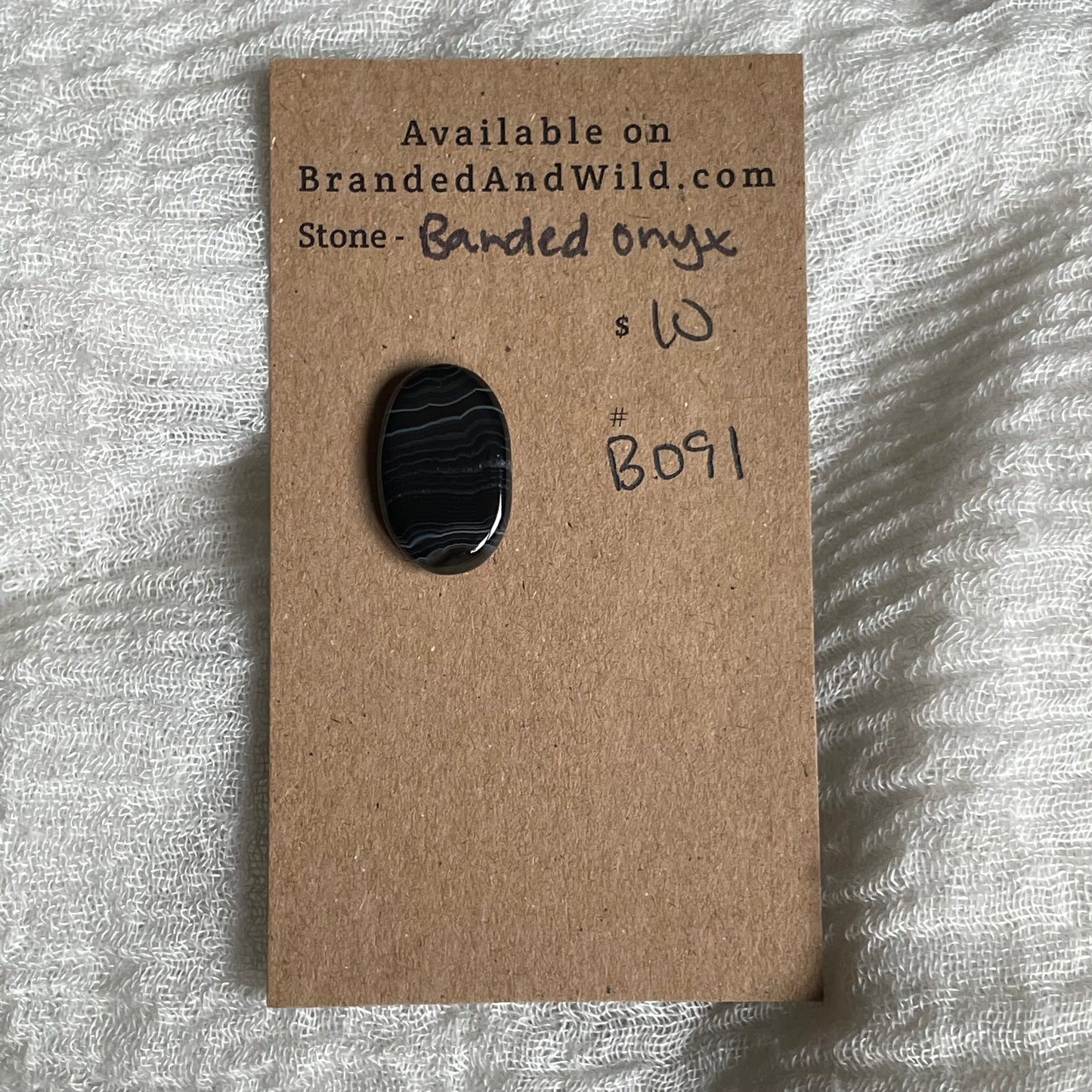 Black Onyx - Cabochon - BO91
