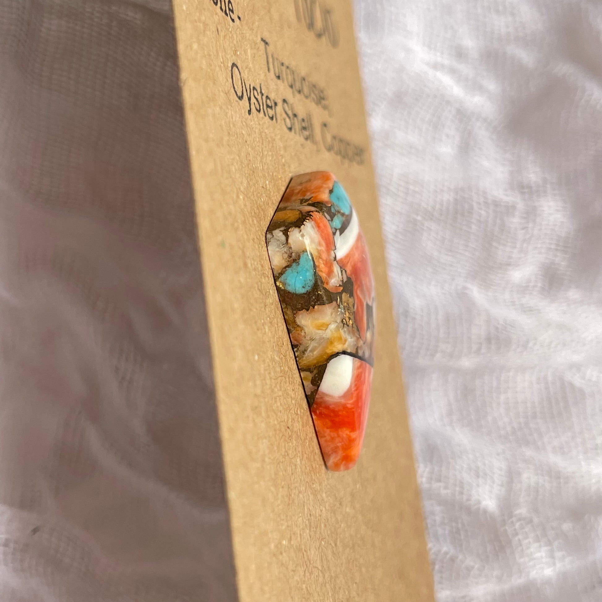 Turquoise, Oyster Shell, Copper Cabochon - TOC10 C95F5FCE-4A70-40C9-A7F3-EB59EBE3CCED Brandedandwild.com
