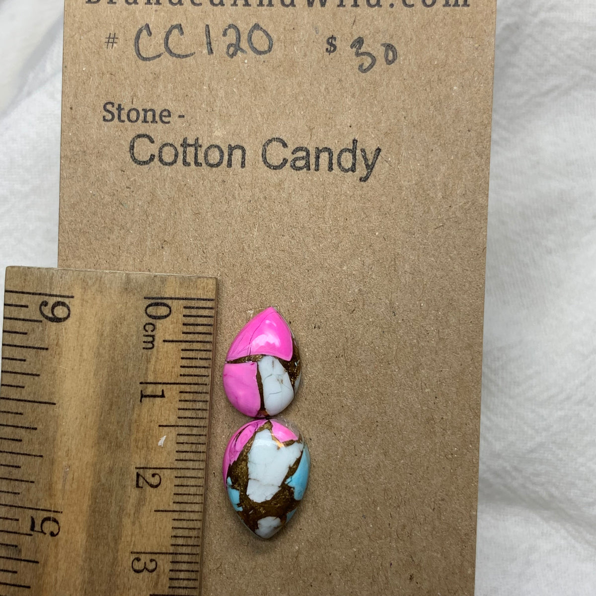 Cotton Candy Cabochon - CC120 C96C5F88-E988-4D2A-B74F-936AAF96B7AD Brandedandwild.com