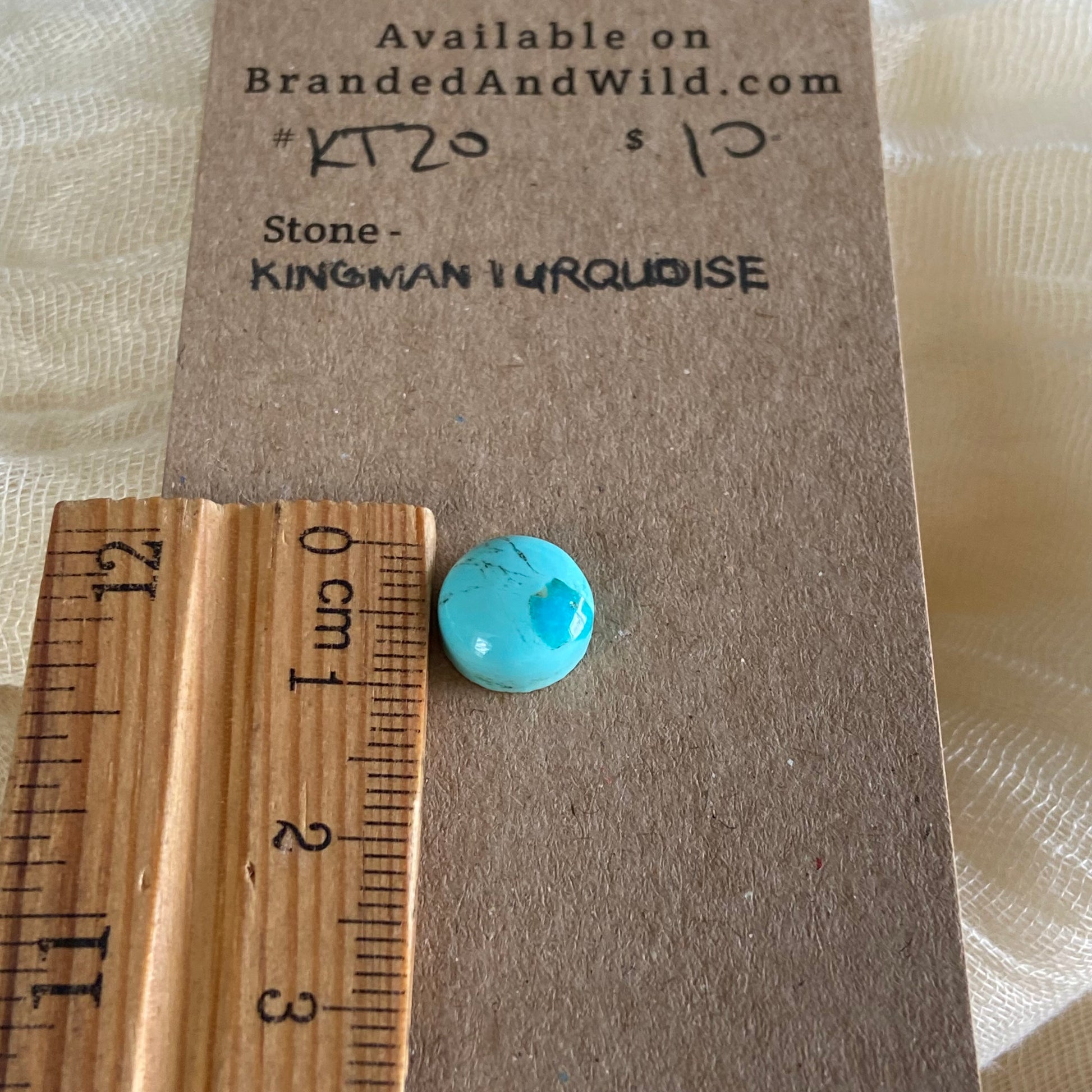 Kingman Turquoise Cabochon - KT20 C971AA9F-BCFC-4598-A61B-1485F11F2E19 Brandedandwild.com