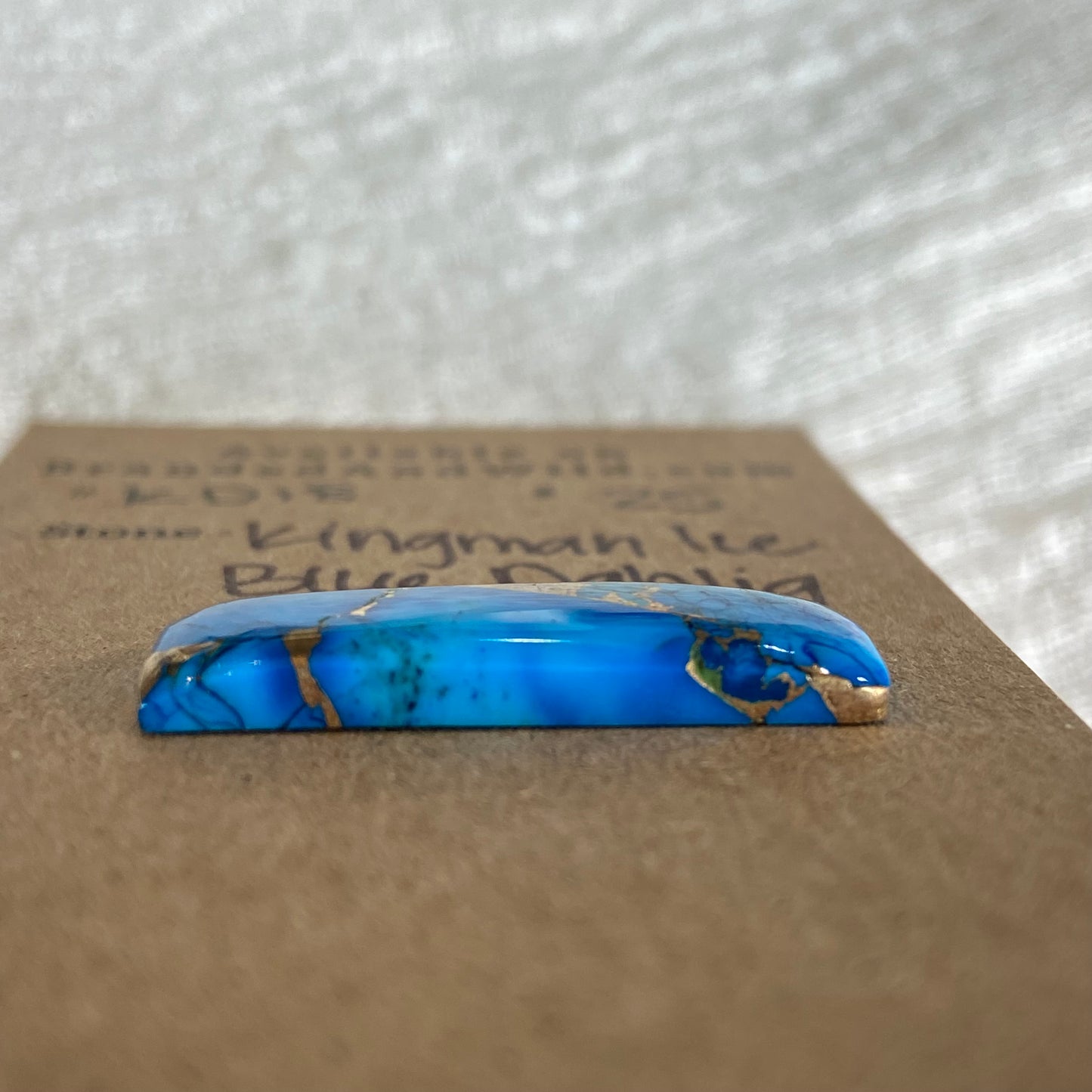 Kingman Ice Blue Dahlia Cabochon - KD18