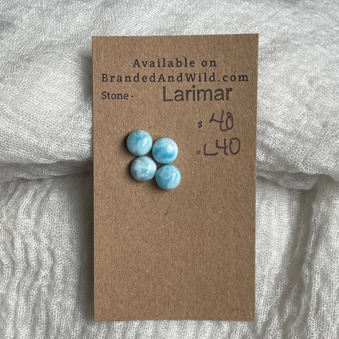 Larimar Cabochon - L40