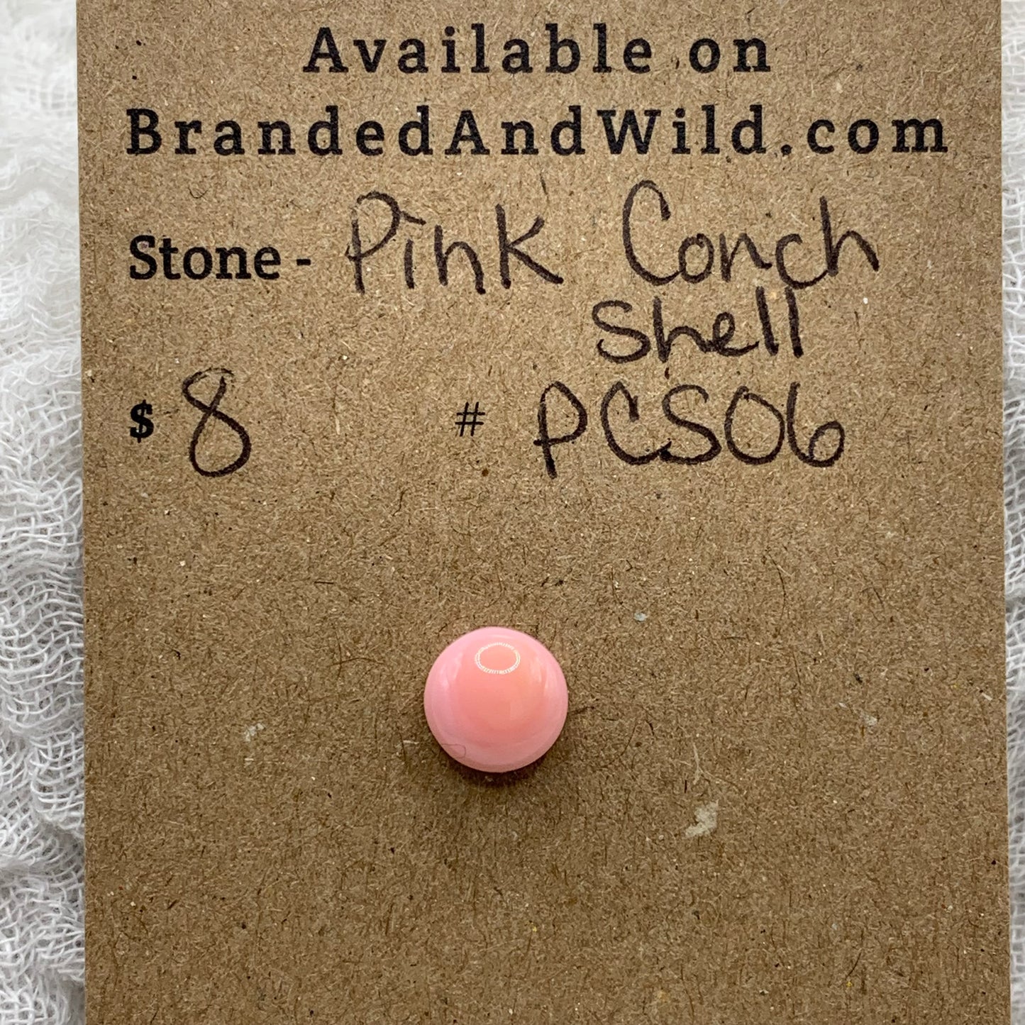 Pink Conch Cabochon - PCS06