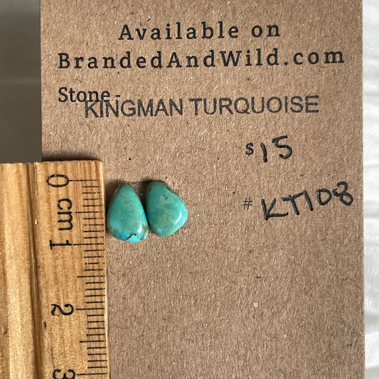 Kingman Turquoise Cabochon - KT108 C9DCF051-D8C4-4680-8464-4E666A03369C Brandedandwild.com