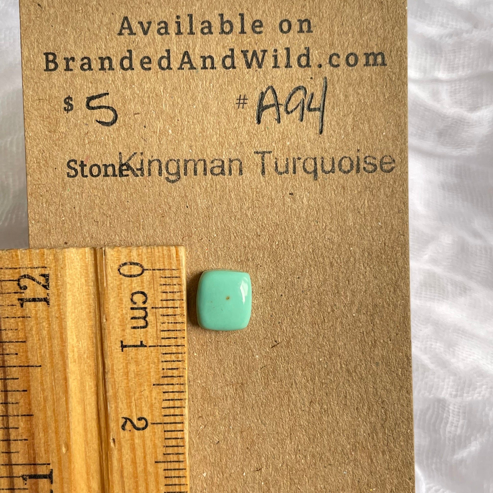Kingman Turquoise Cabochon - KT94 C9F0FF06-C3AE-4FE1-AAB3-92A48E8AF773 Brandedandwild.com