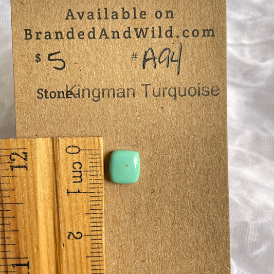 Kingman Turquoise Cabochon - KT94 C9F0FF06-C3AE-4FE1-AAB3-92A48E8AF773 Brandedandwild.com