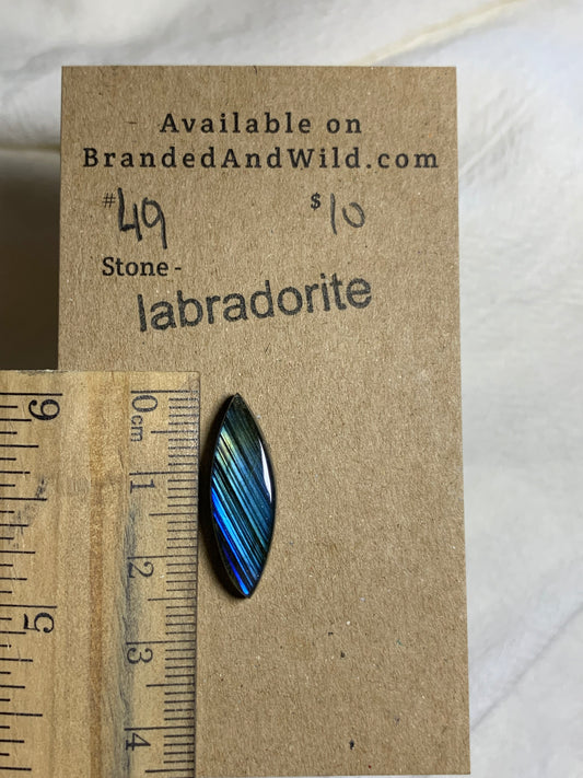 Labradorite Cabochon - L49 CA37D652-A9E0-4879-9742-22876C063A62 Brandedandwild.com