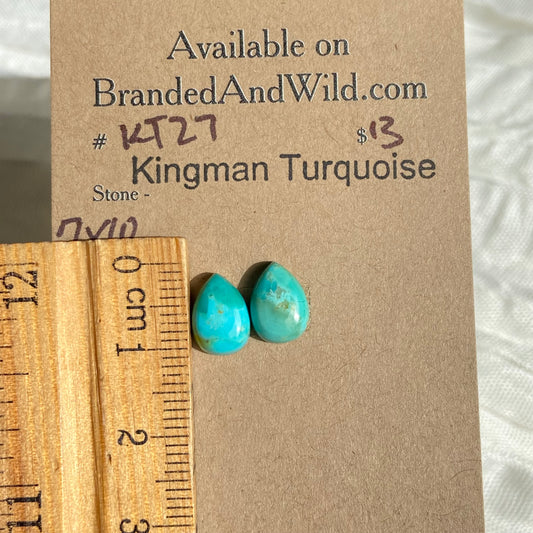 Kingman Turquoise Cabochon - KT27 CA742221-99C4-4476-8C6D-50D235364119 Brandedandwild.com