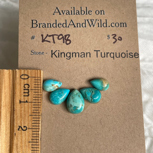 Kingman Turquoise Cabochon - KT98 CA751512-7208-4D39-B345-E5E6929CCDB7 Brandedandwild.com