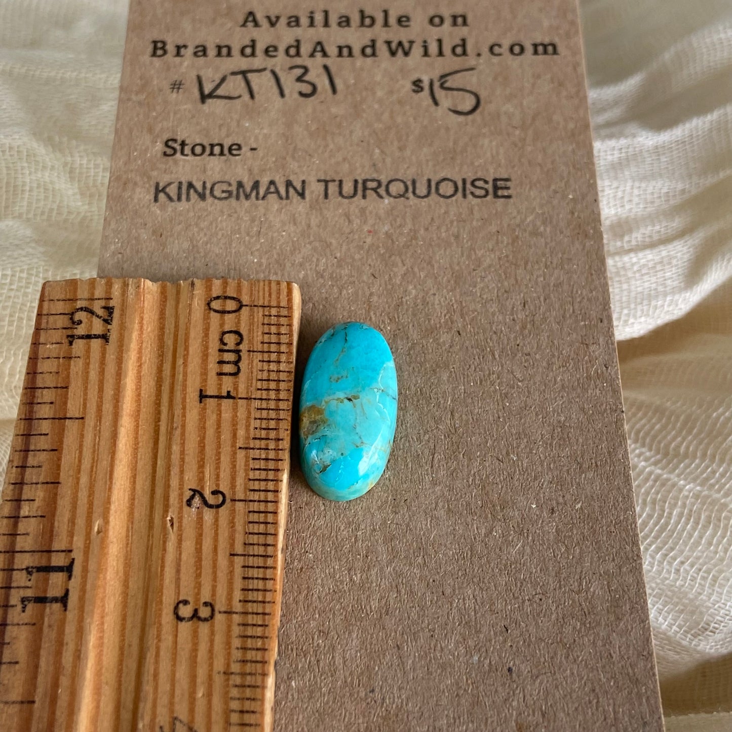 Kingman Turquoise Cabochon - KT131 CAAAD755-B081-40EA-816C-4F667F429FC9 Brandedandwild.com