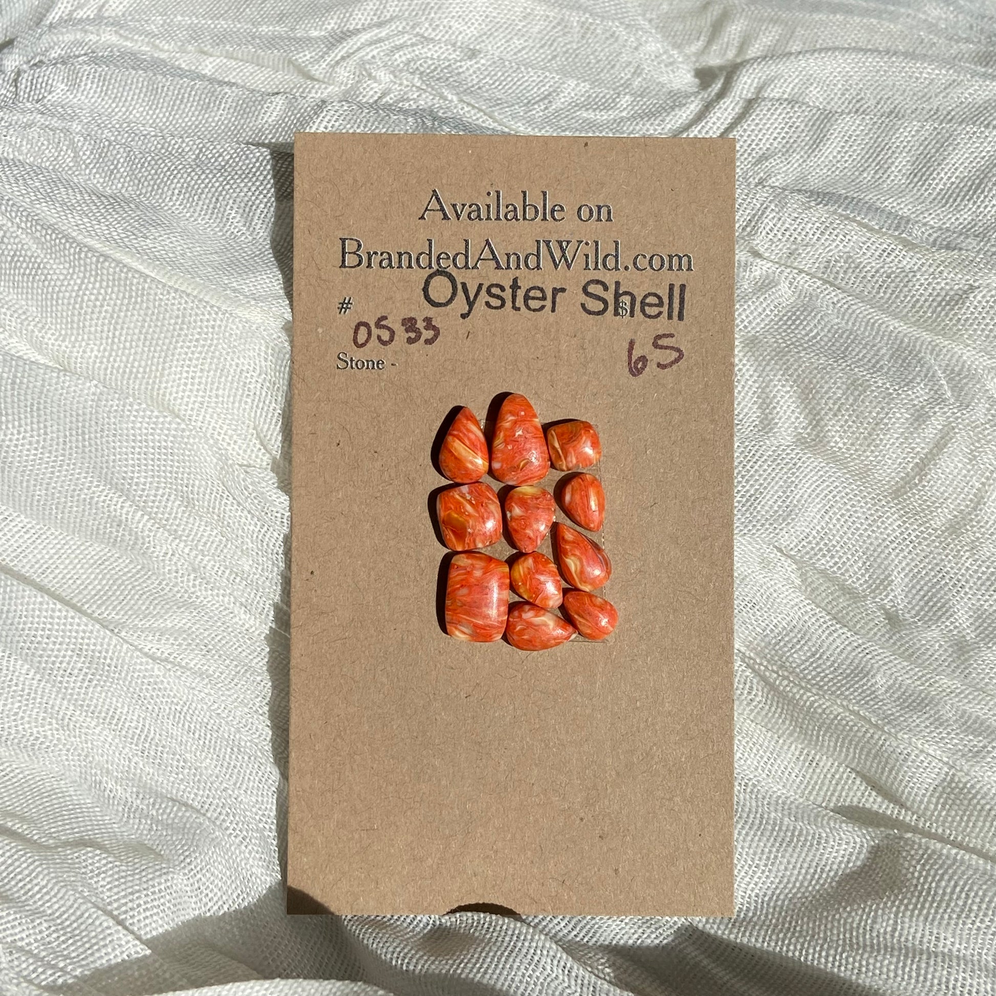 Oystershell Cabochon - OS33 CABFC87D-5D50-4661-B4AA-7E9D820B5F47 Brandedandwild.com