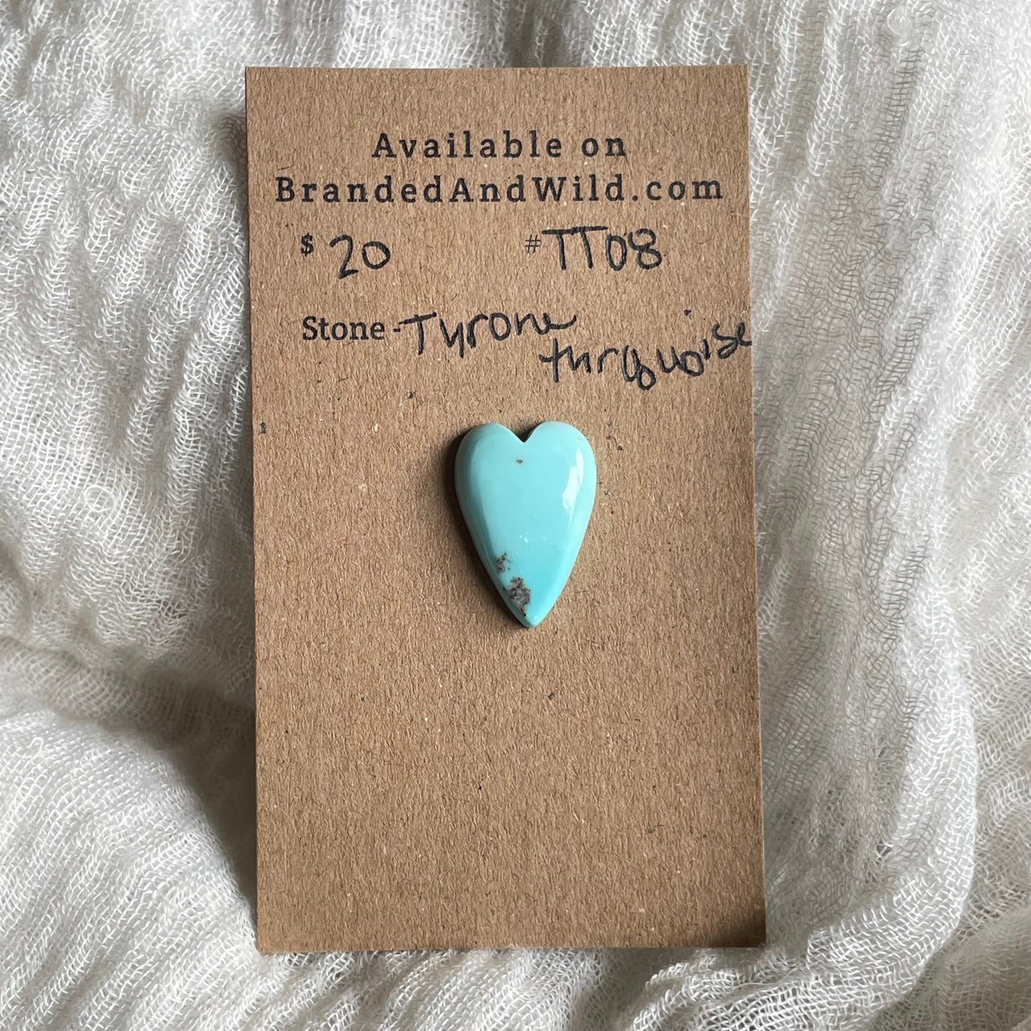 Tyrone Turquoise Cabochon - TT08 CAC47EA0-ECE4-4683-B5B8-6BD82461D716 Brandedandwild.com