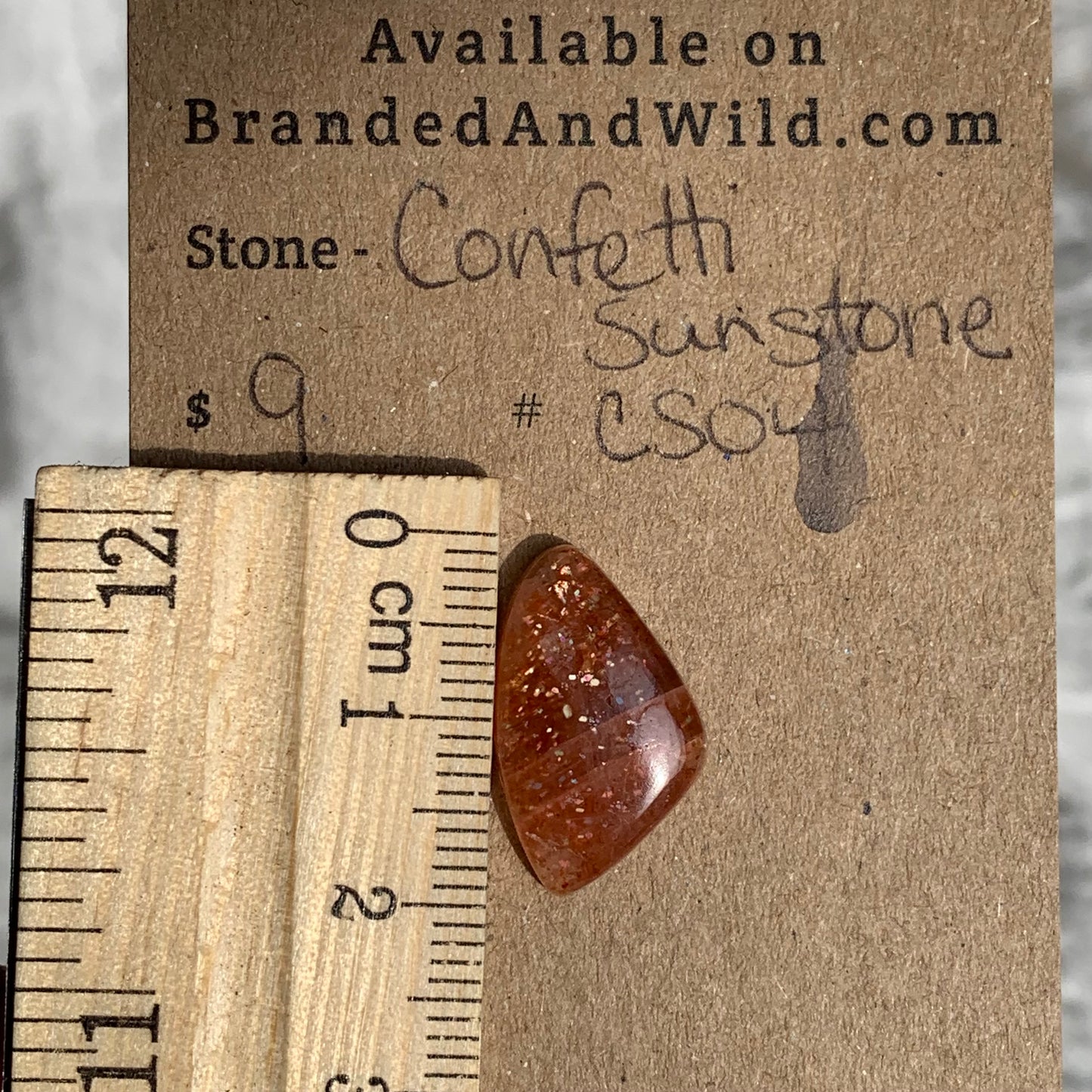 Confetti Sunstone Cabochon - CS04