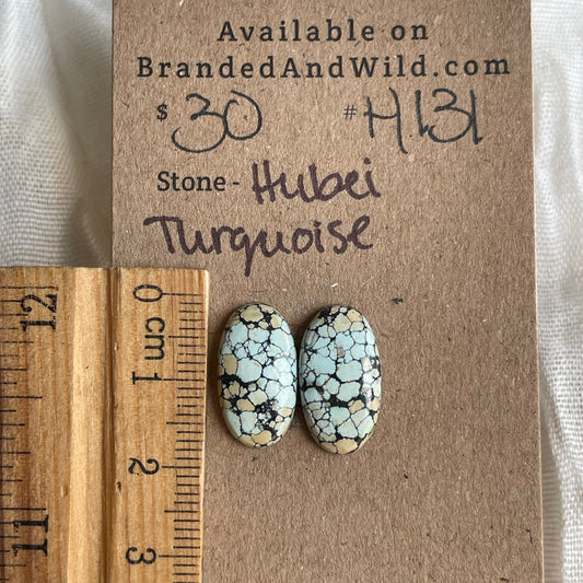 Hubei Turquoise Cabochon - H131 CAE9FD71-666E-40FE-A694-F77F9115D3A6 Brandedandwild.com