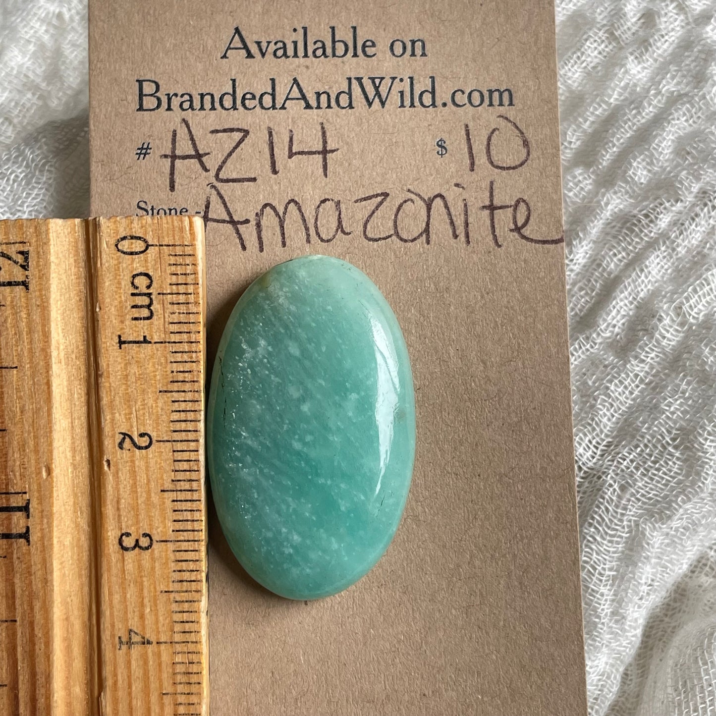 Amazonite Cabochon - AZ14 CB132BFD-36F3-42F9-AE6F-7F50593112BF Brandedandwild.com
