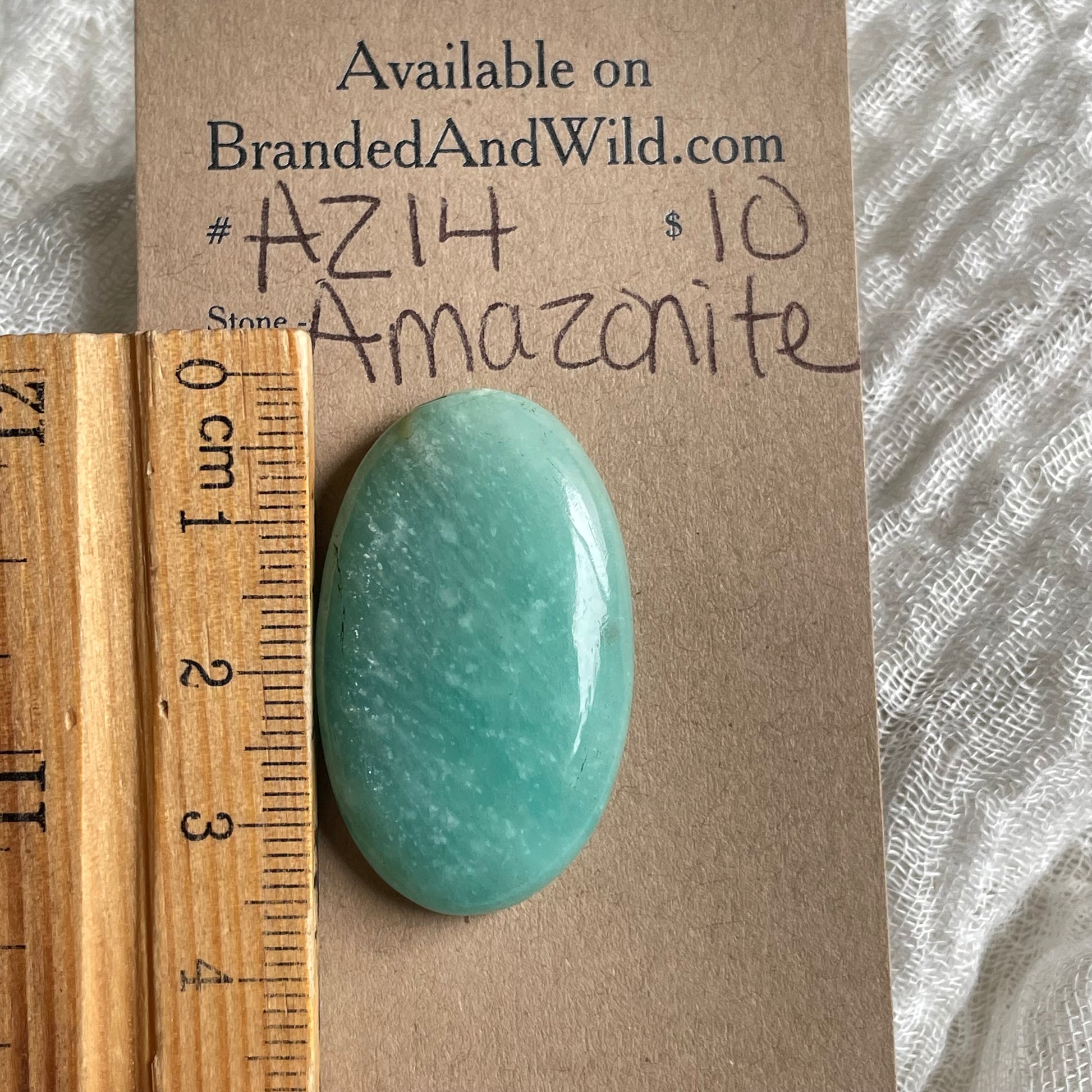 Amazonite Cabochon - AZ14 CB132BFD-36F3-42F9-AE6F-7F50593112BF Brandedandwild.com