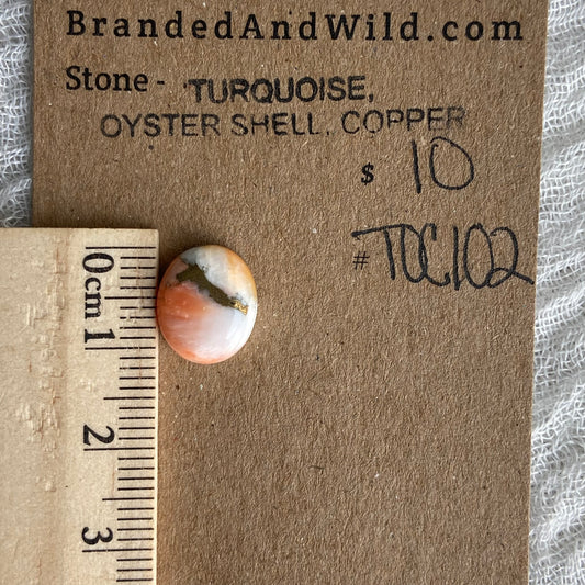 Turquoise, Oyster Shell, Copper - TOC102