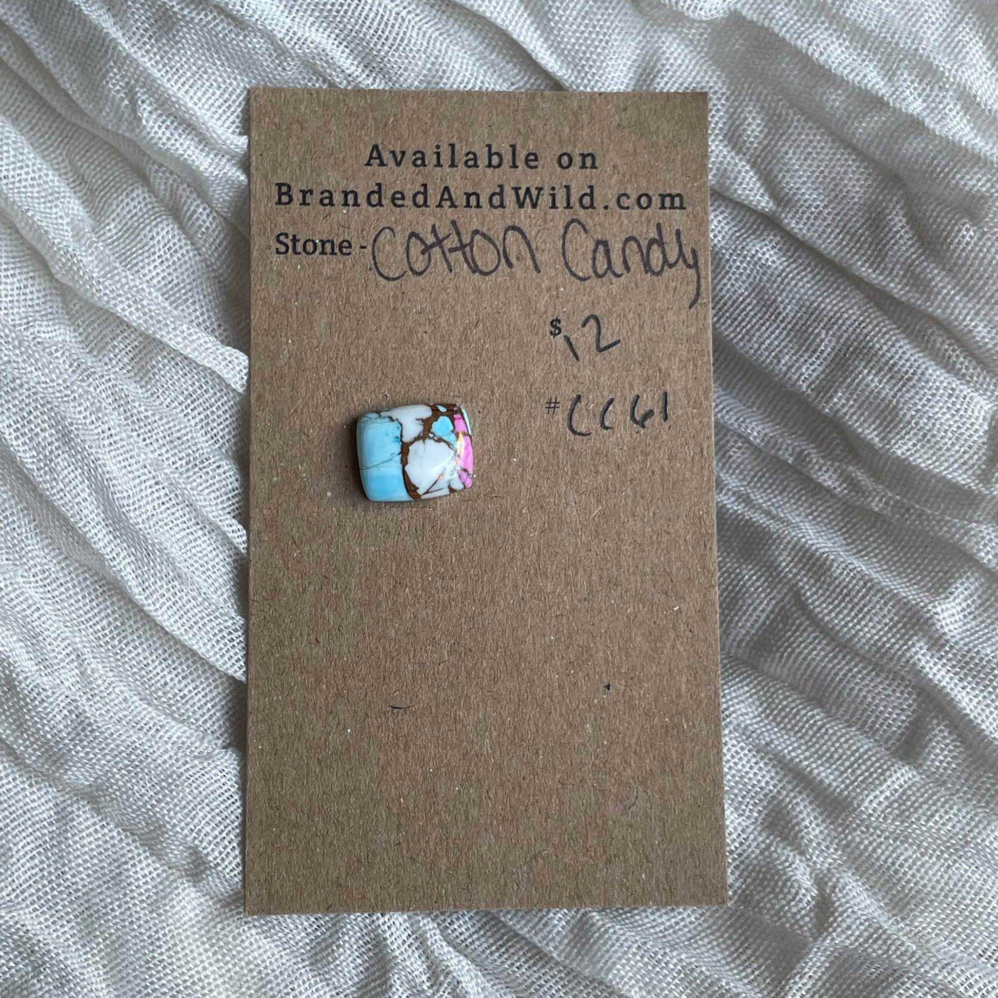 Cotton Candy Cabochon - CC61 CB505179-4B15-471B-9768-1CD724F960FA Brandedandwild.com