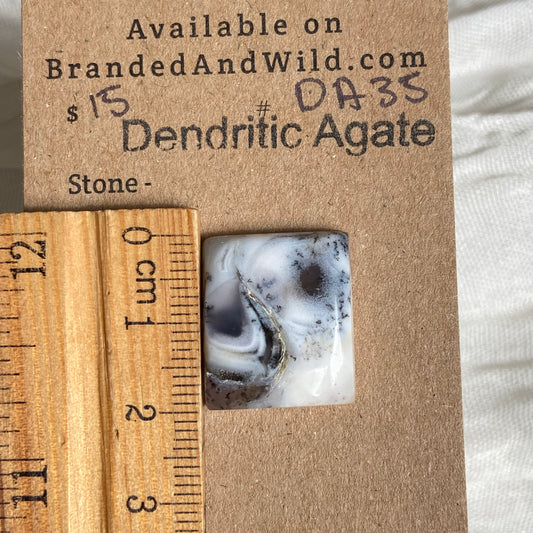 Dendritic Agate Cabochon - DA35 CB510032-5CBF-4177-8FB3-1F0C47671461 Brandedandwild.com