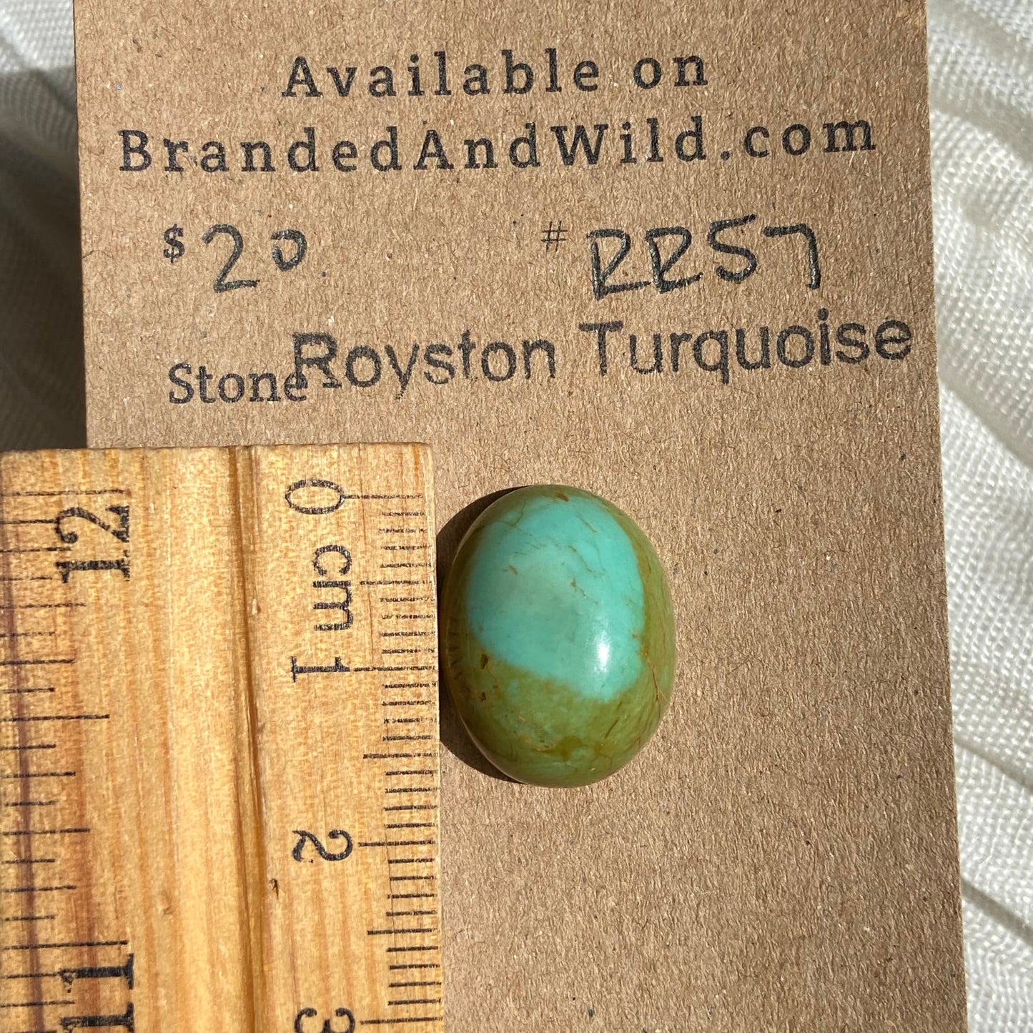 Royston Ribbon Turquoise Cabochon RR57 CB59C427-3EDE-4A08-9678-18A7BA51D81F Brandedandwild.com
